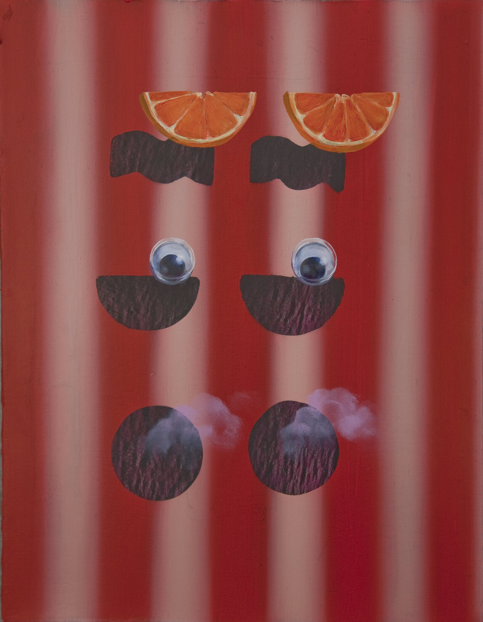 "The Comedian" Oil on acrylic on canvas, 15"x19" 2010