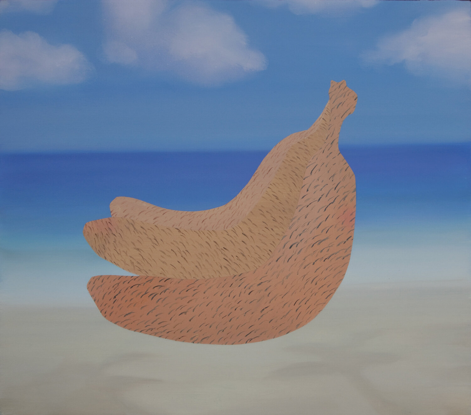 "Hairy Bananas on a Beach" Oil on canvas, 2010