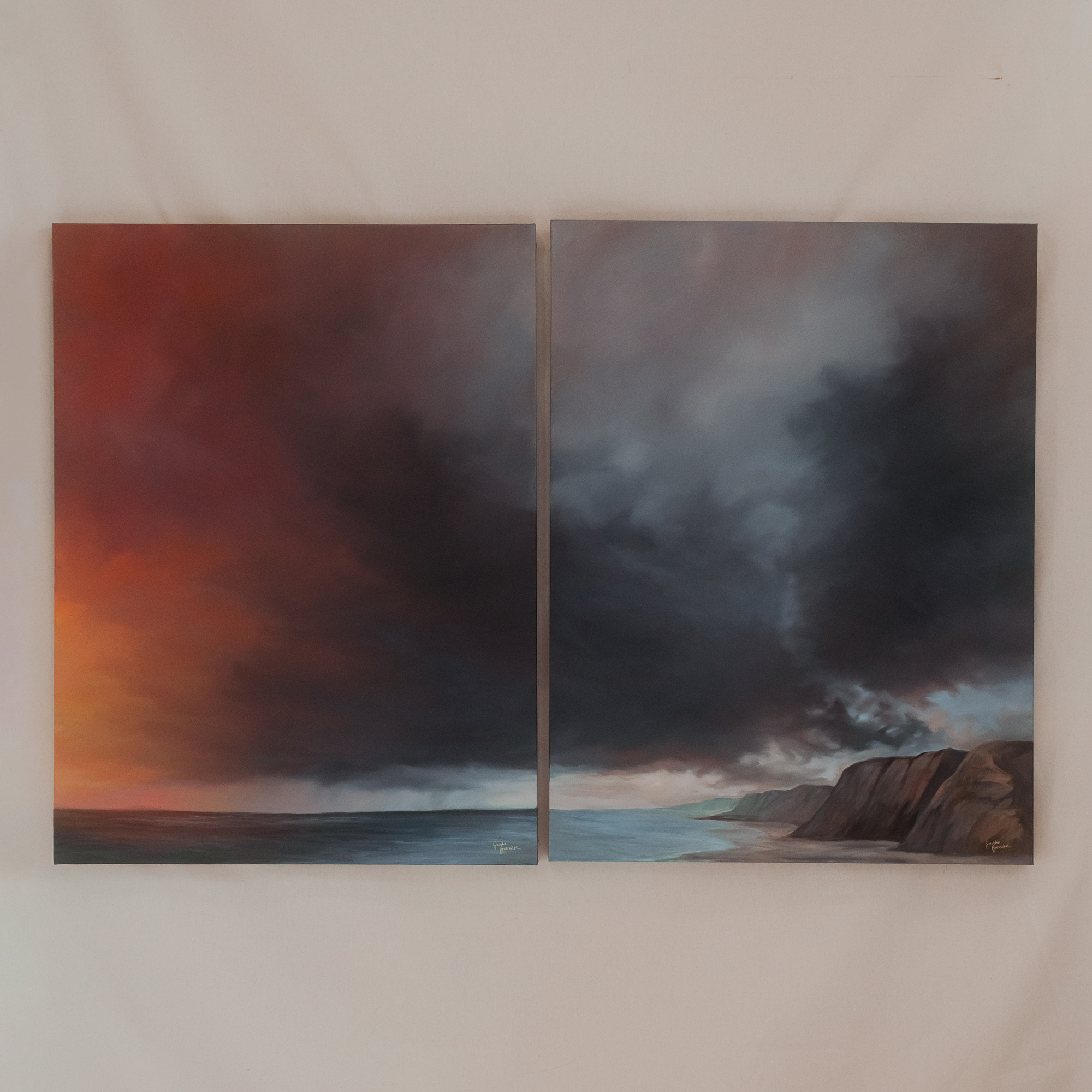 When Breath Stays (Diptych)