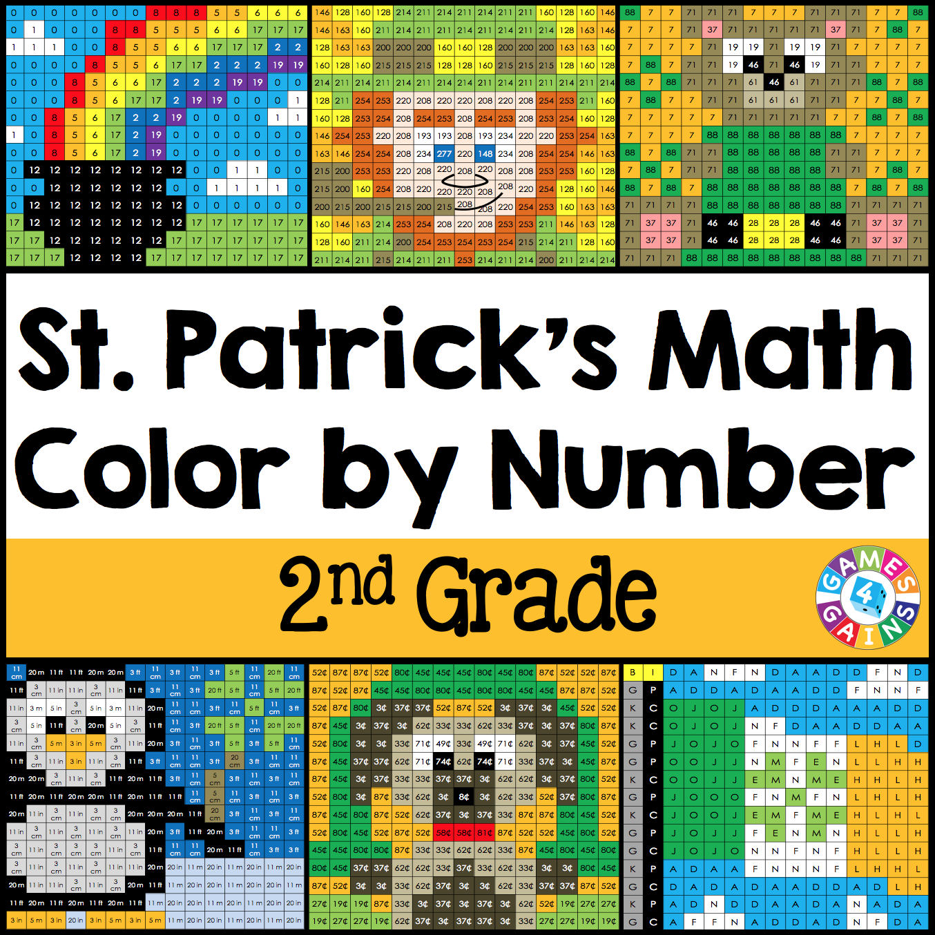 St. Patrick's Day Math 2nd Grade Cover.png