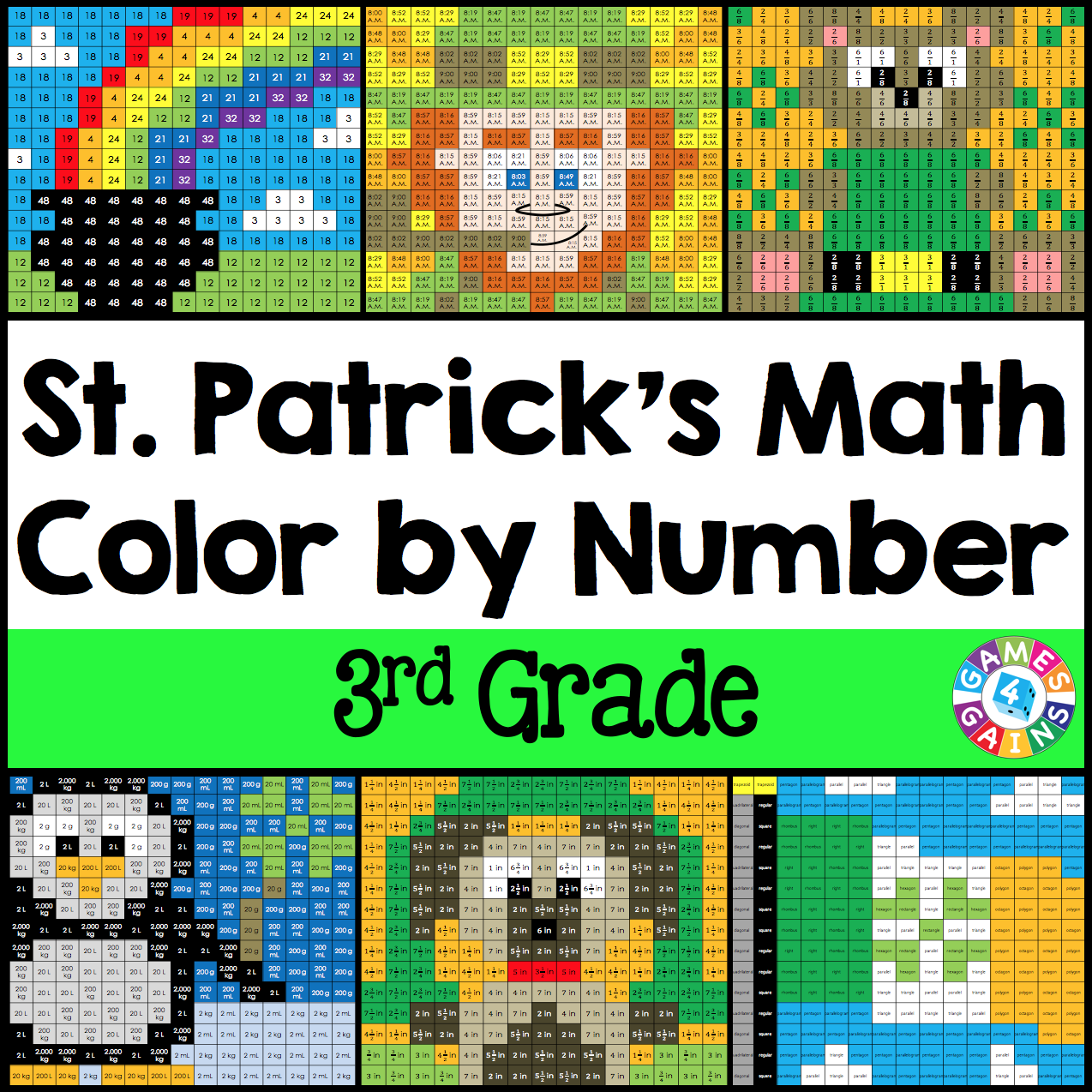 St. Patrick's Day Math 3rd Grade Cover.png