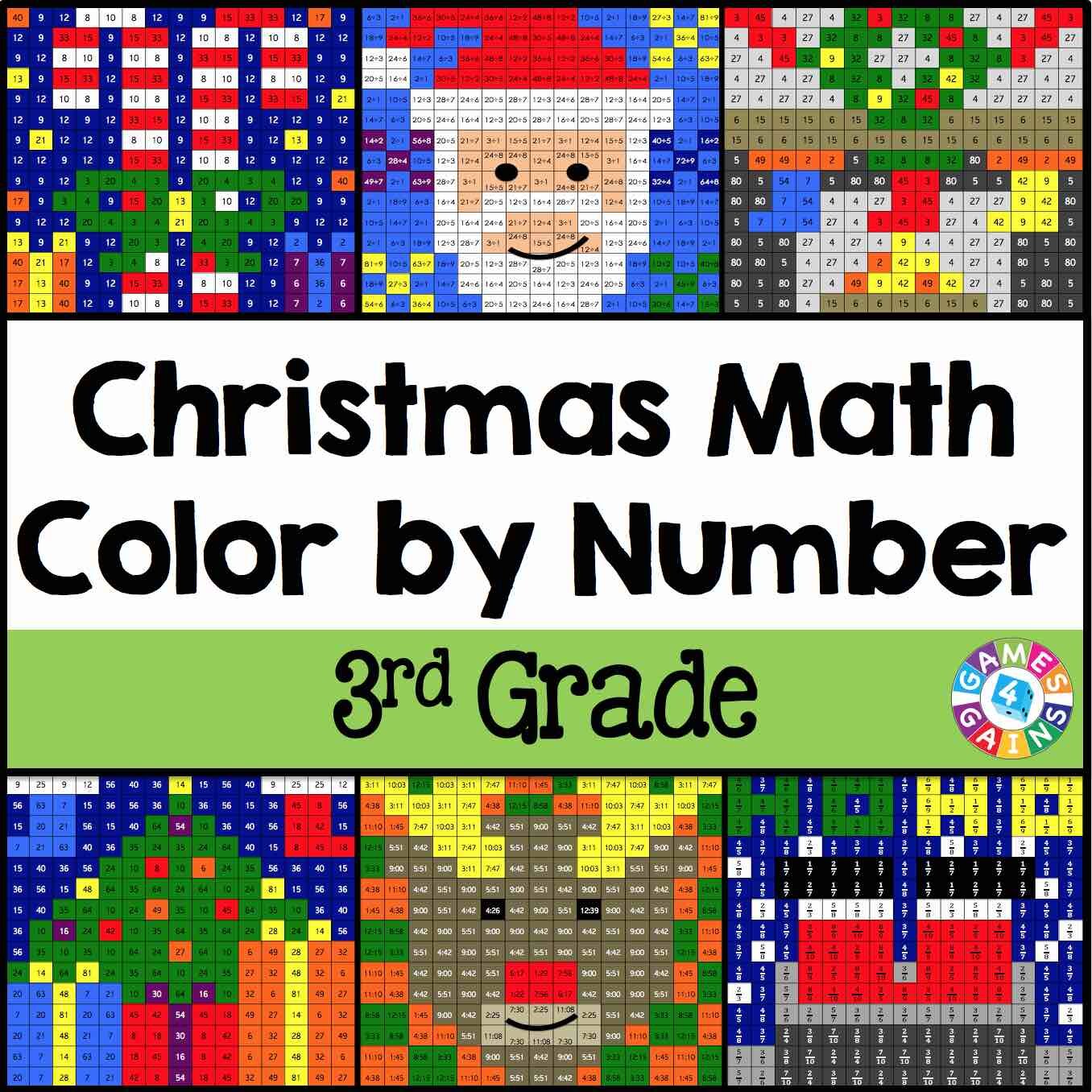 Christmas Math Color by Number 3rd Grade Cover.jpg