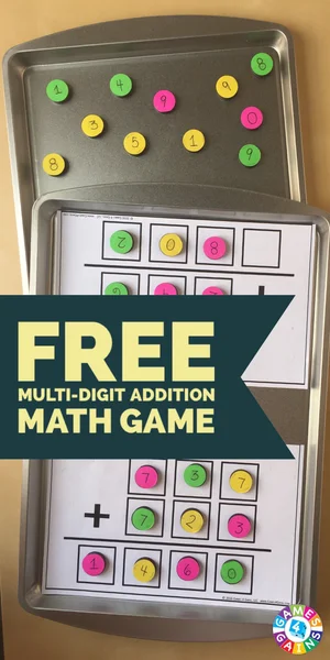 Race to the Sum (Multi-Digit Addition) — Games 4 Gains