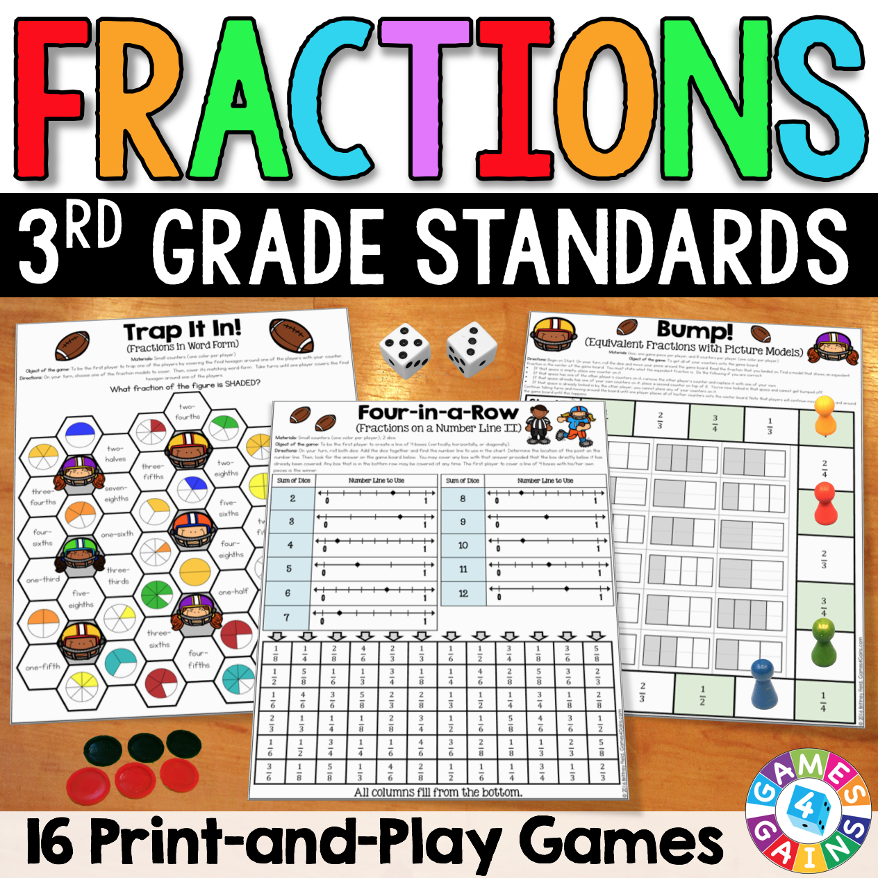 Fractions Games for 3rd Grade Cover.png