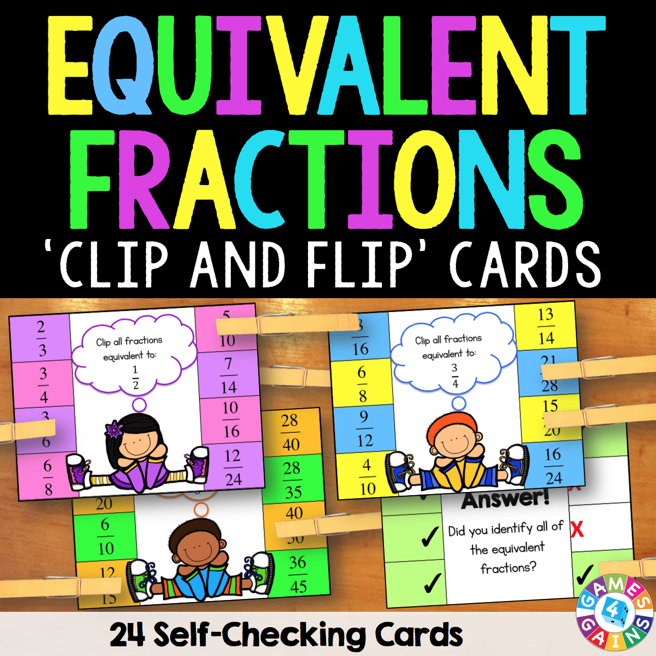 Equivalent Fractions Clip Cards Cover.png