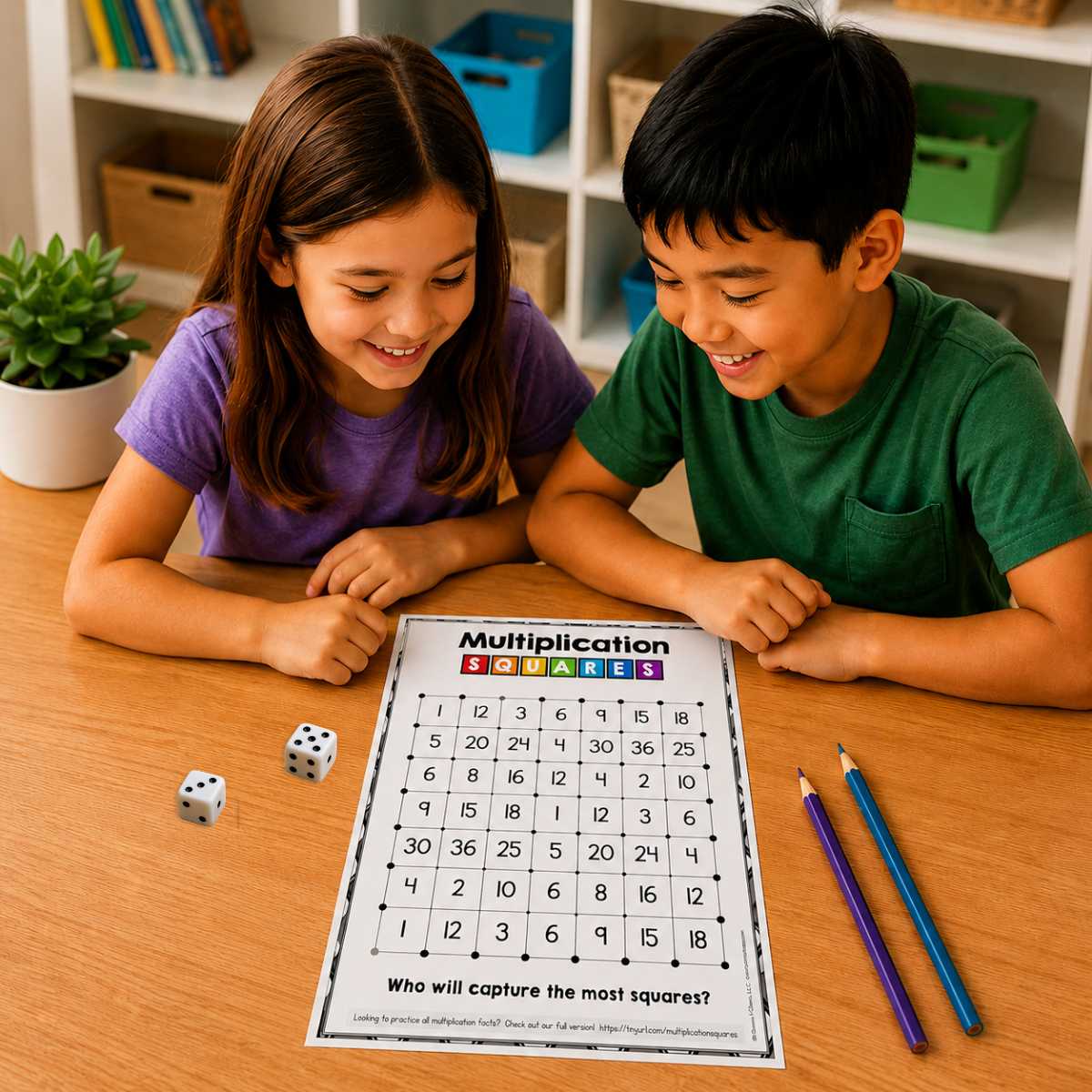 Playing the Multiplication Squares Game