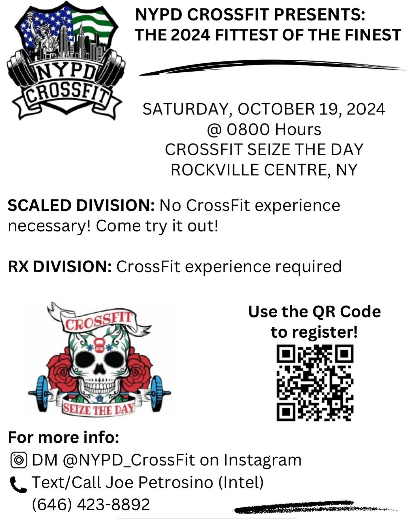 Let&rsquo;s go, who&rsquo;s in?? Make sure you register and sign up @nypd_crossfit !
.
#nypd #nypdfinest #crossfit