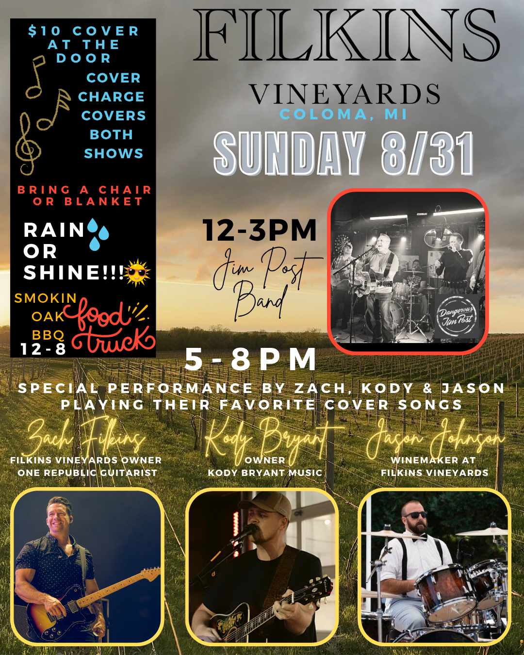 Filkins Vineyards Labor Day Weekend SUNDAY Events