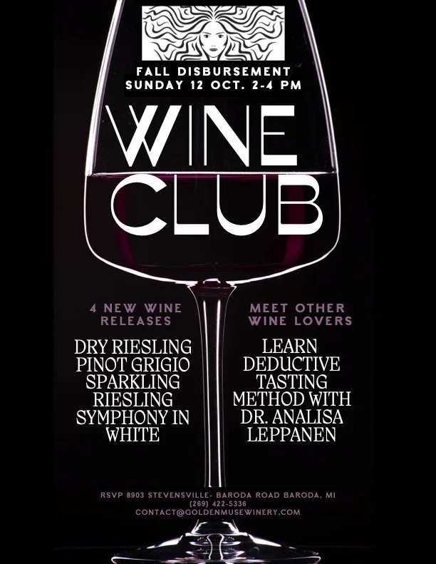 Fall Wine Club at Golden Muse Winery