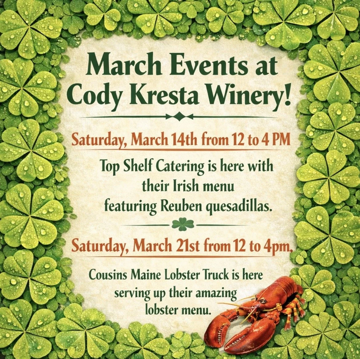 Top Shelf Catering at Cody Kresta