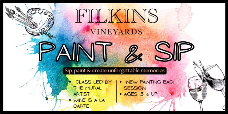 Paint & Sip at Filkins Vineyards