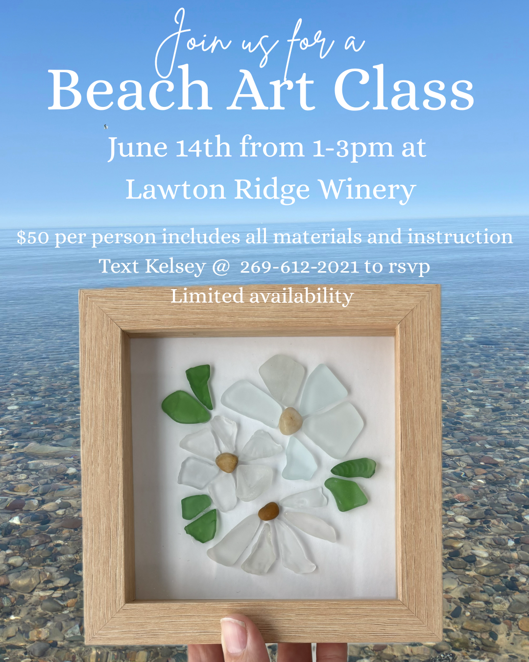 Beach Glass Art at Lawton Ridge