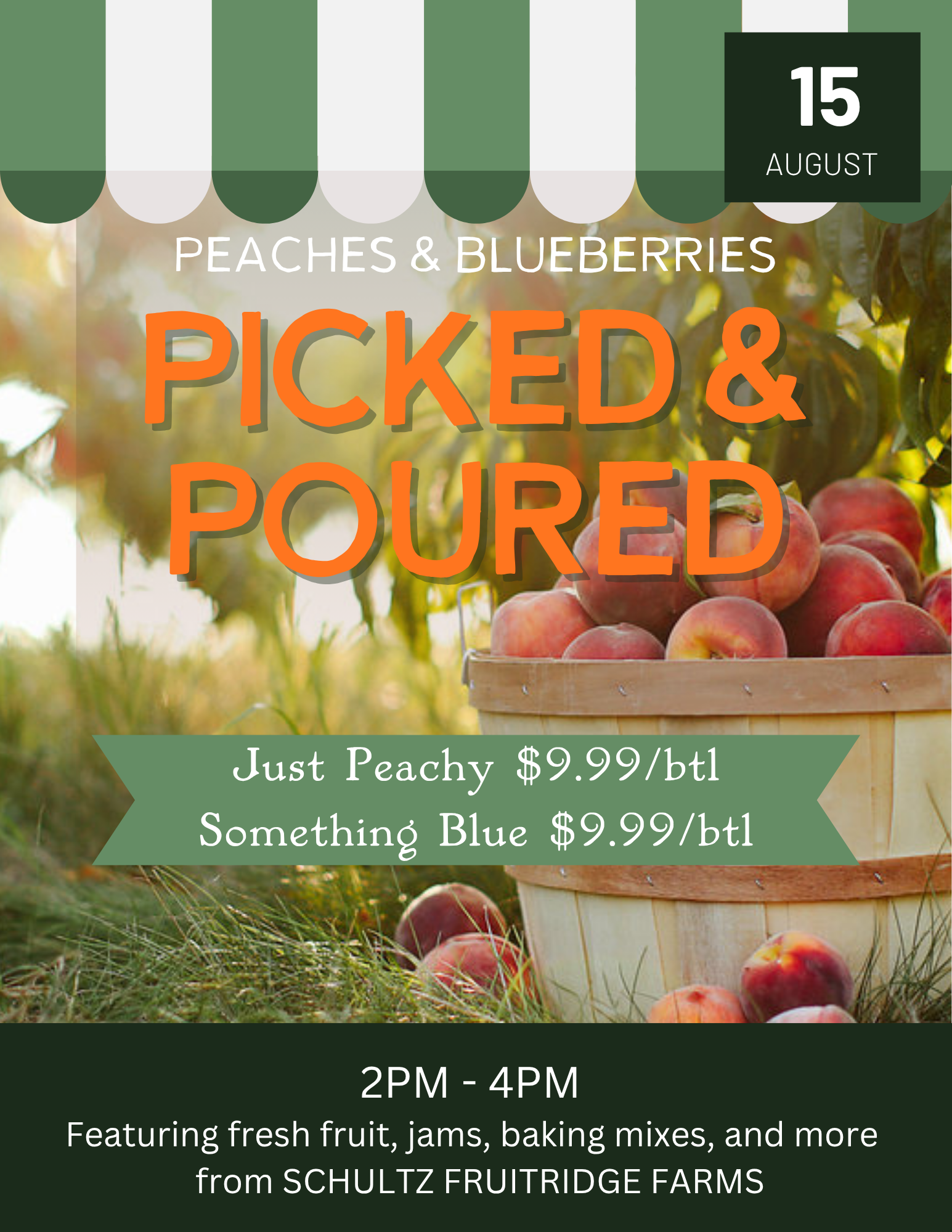 Picked & Poured, Peaches & Blueberries