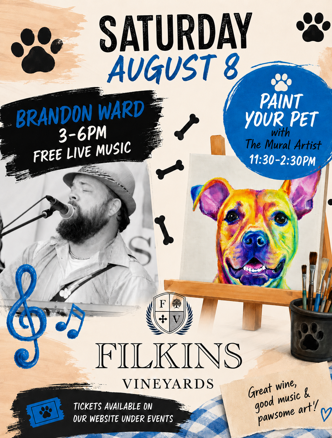 Paint your Pet on a Canvas with the Mural Artist