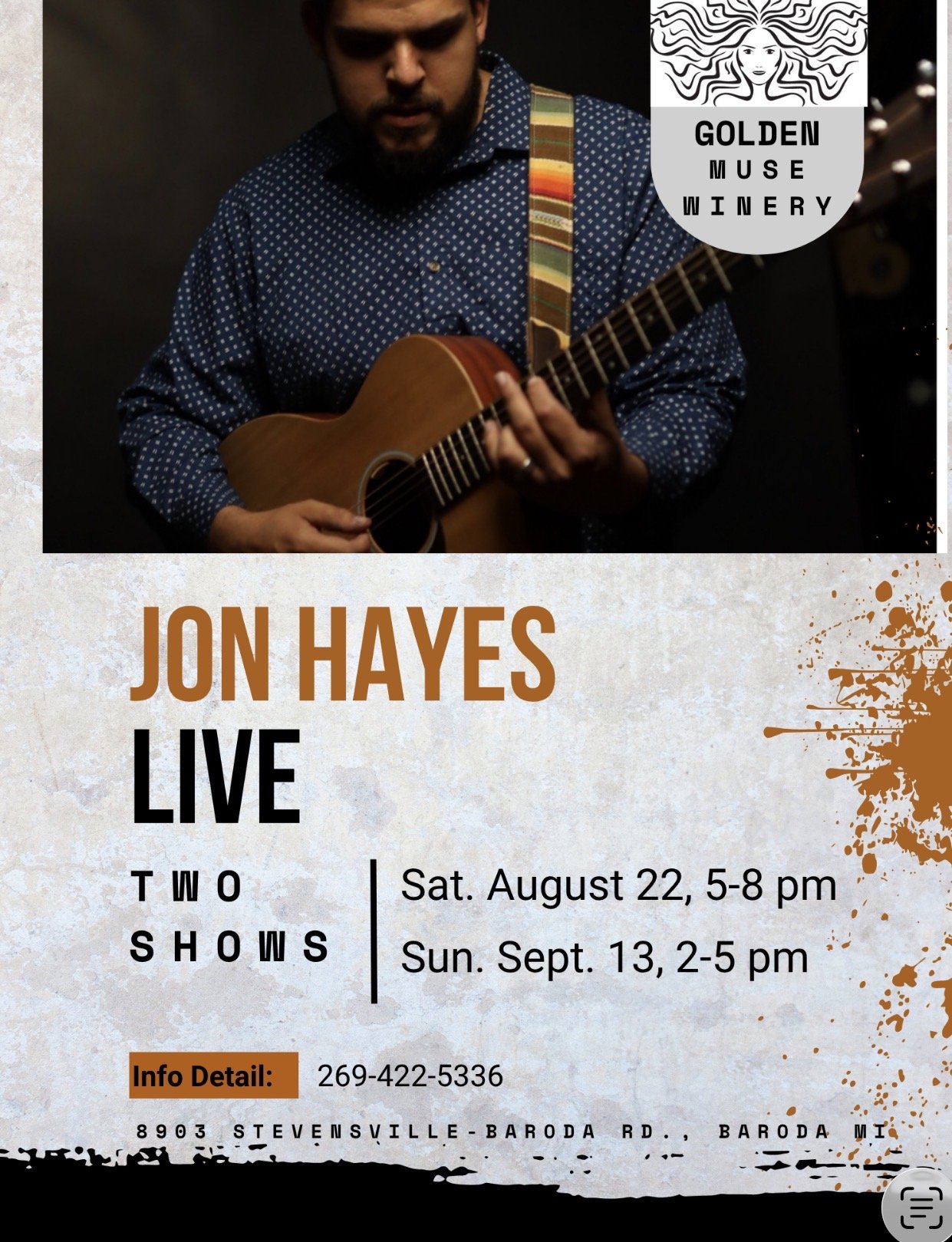 Jon Hayes at Golden Muse