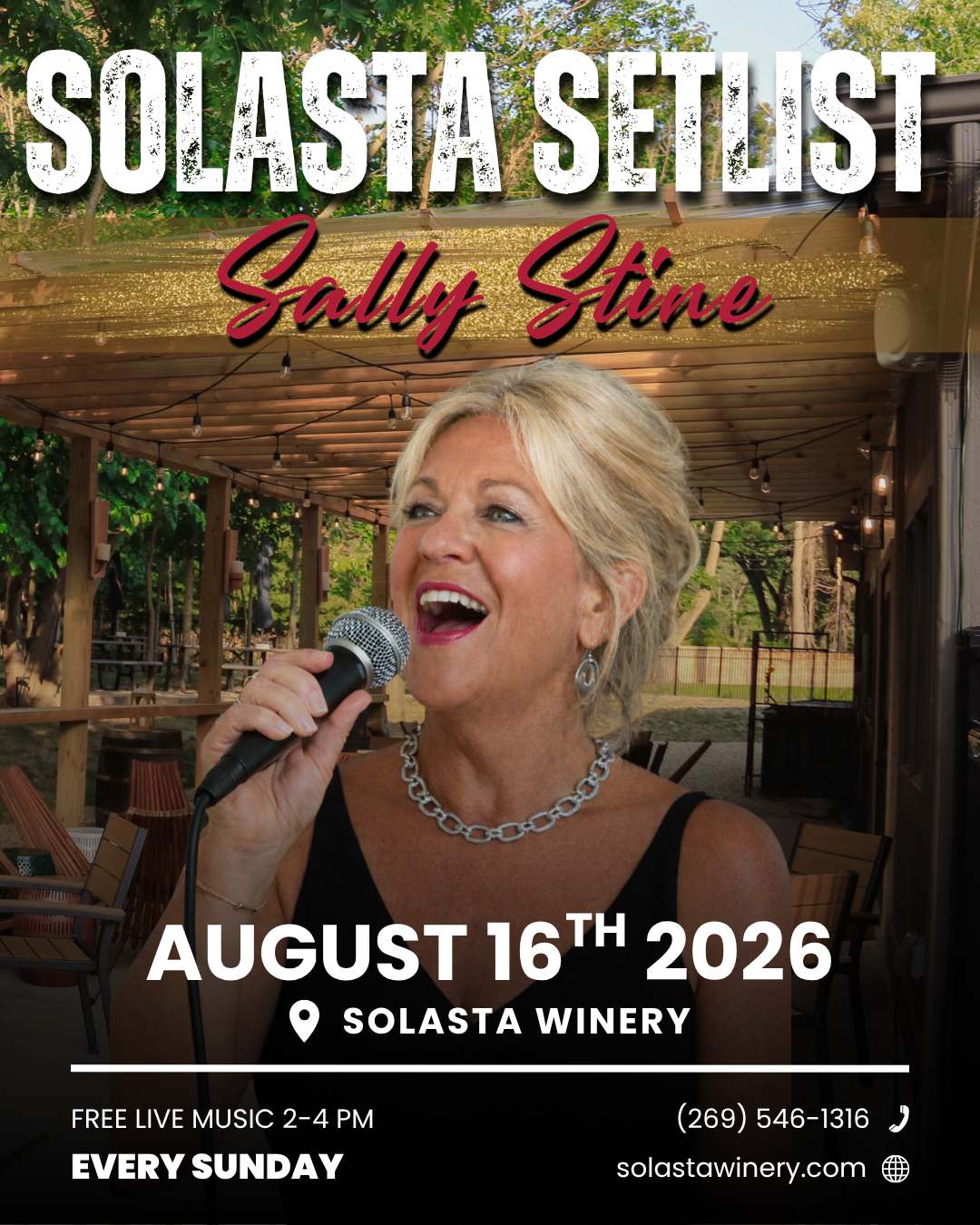 Sally Stine at Solasta Winery