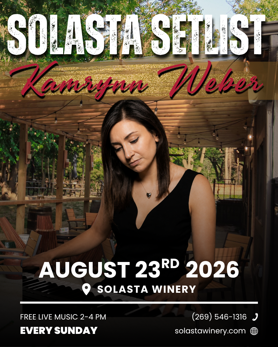 Kamrynn Weber at Solasta Winery