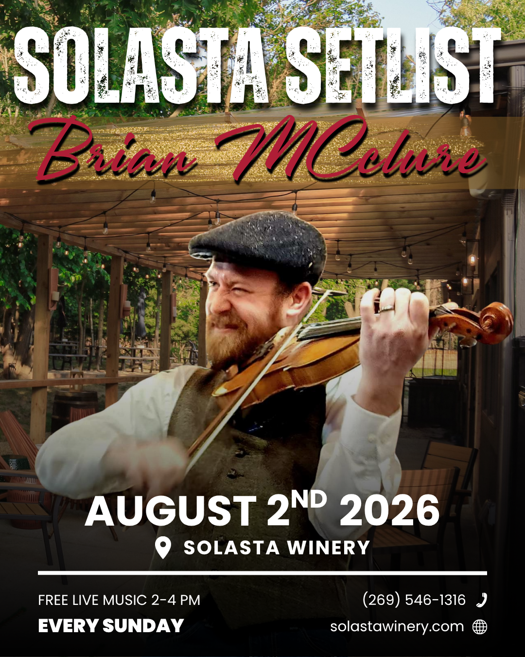 Brian McClure at Solasta Winery