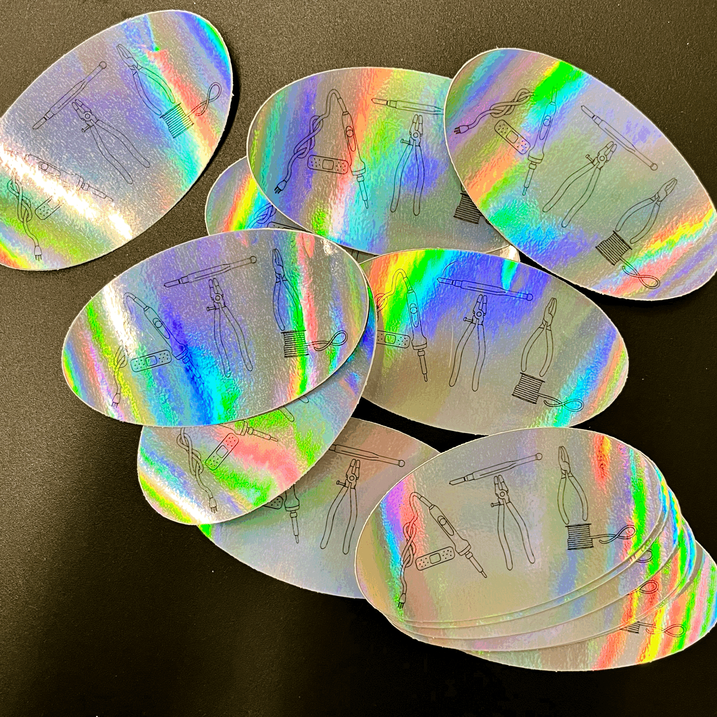 ATL Glassworks Tools Logo Holographic Sticker