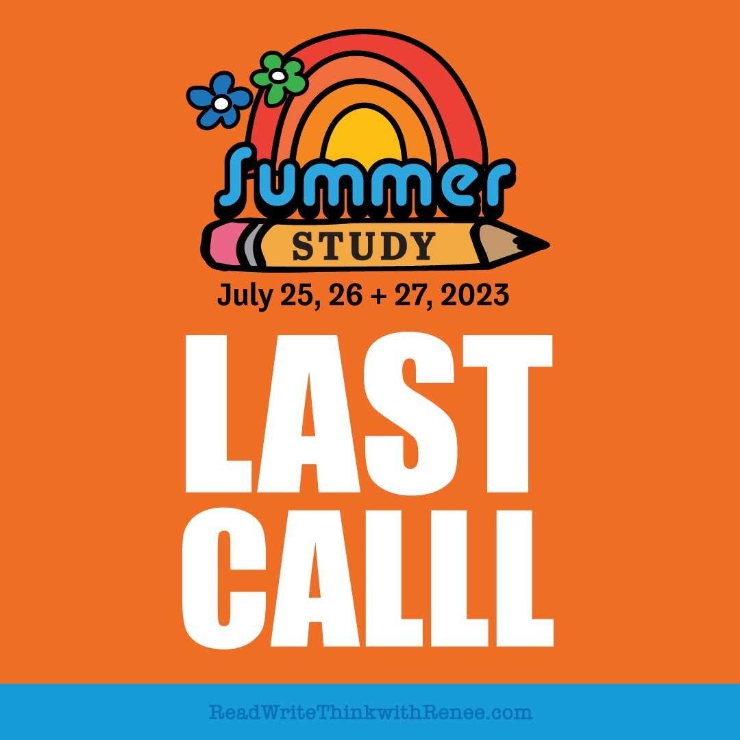 LAST CALL: Summer Study with Read Write Think with Renee starts tomorrow at 9am for all you California teachers. 📚🌈 📝📓

Have you snagged your seat yet?! 🍎 We have just a FEW seats left for the following workshops: 

🥁 Universal Transitional Kin