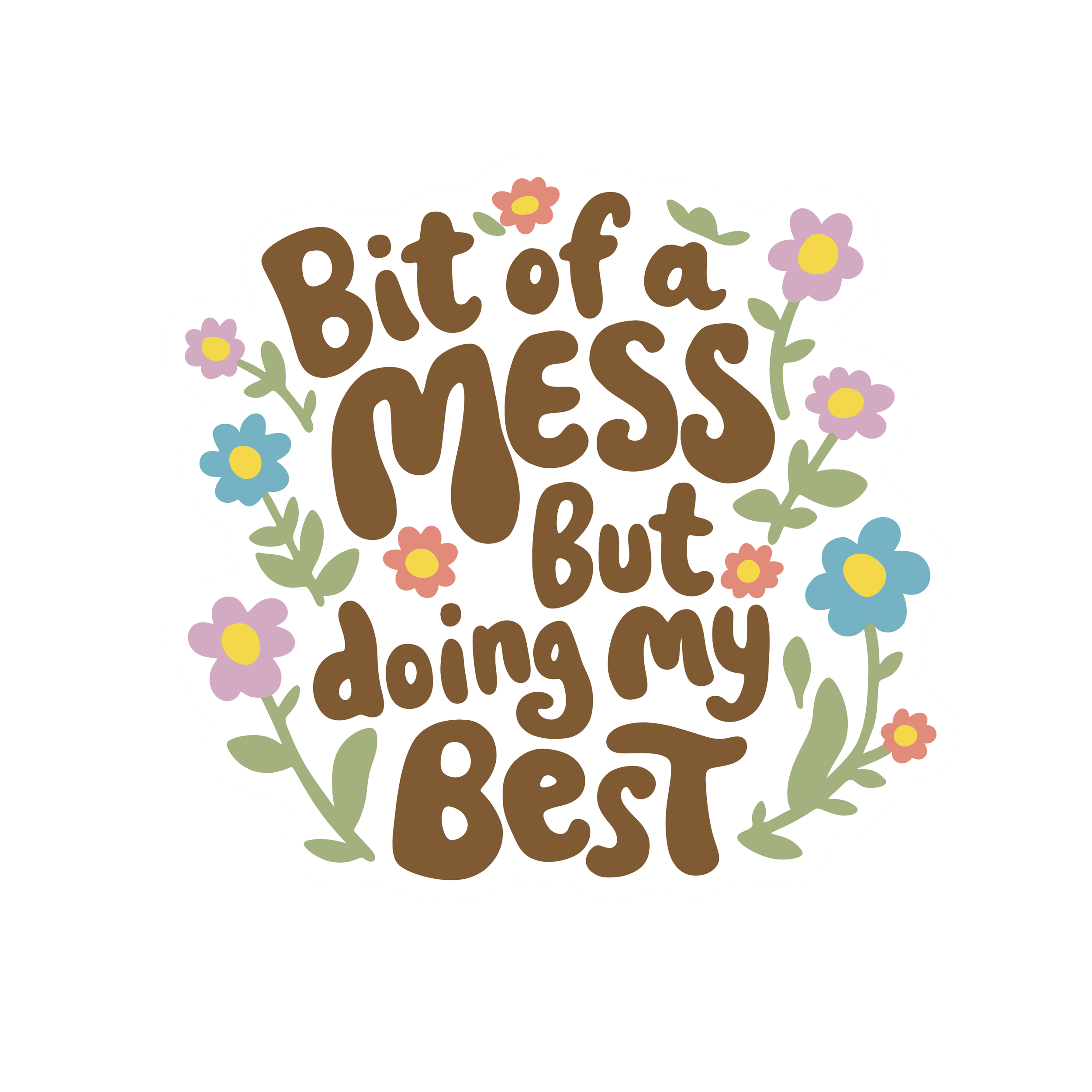 'Doing My Best' Inspirational Sticker