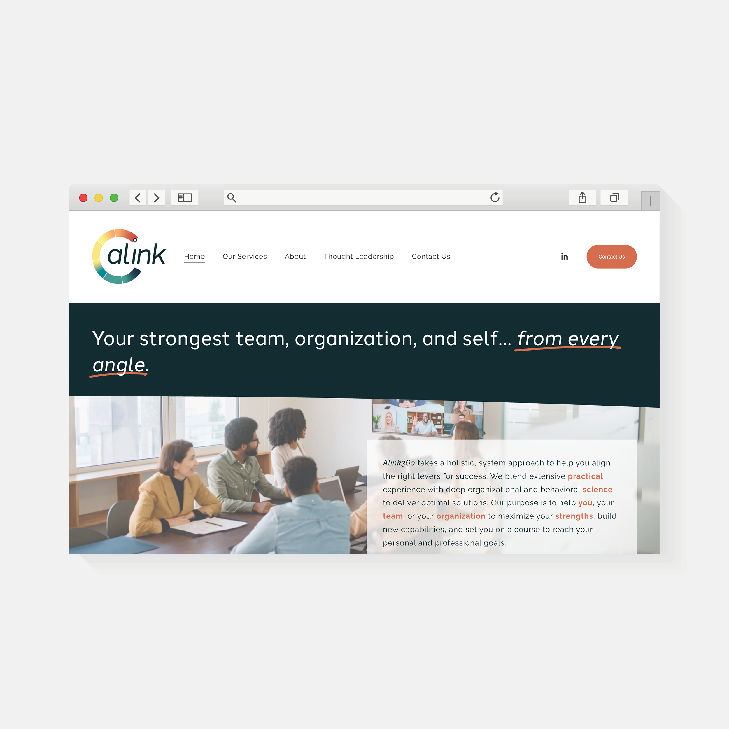 ALink360 | Website Design | Amy Archambault Studio