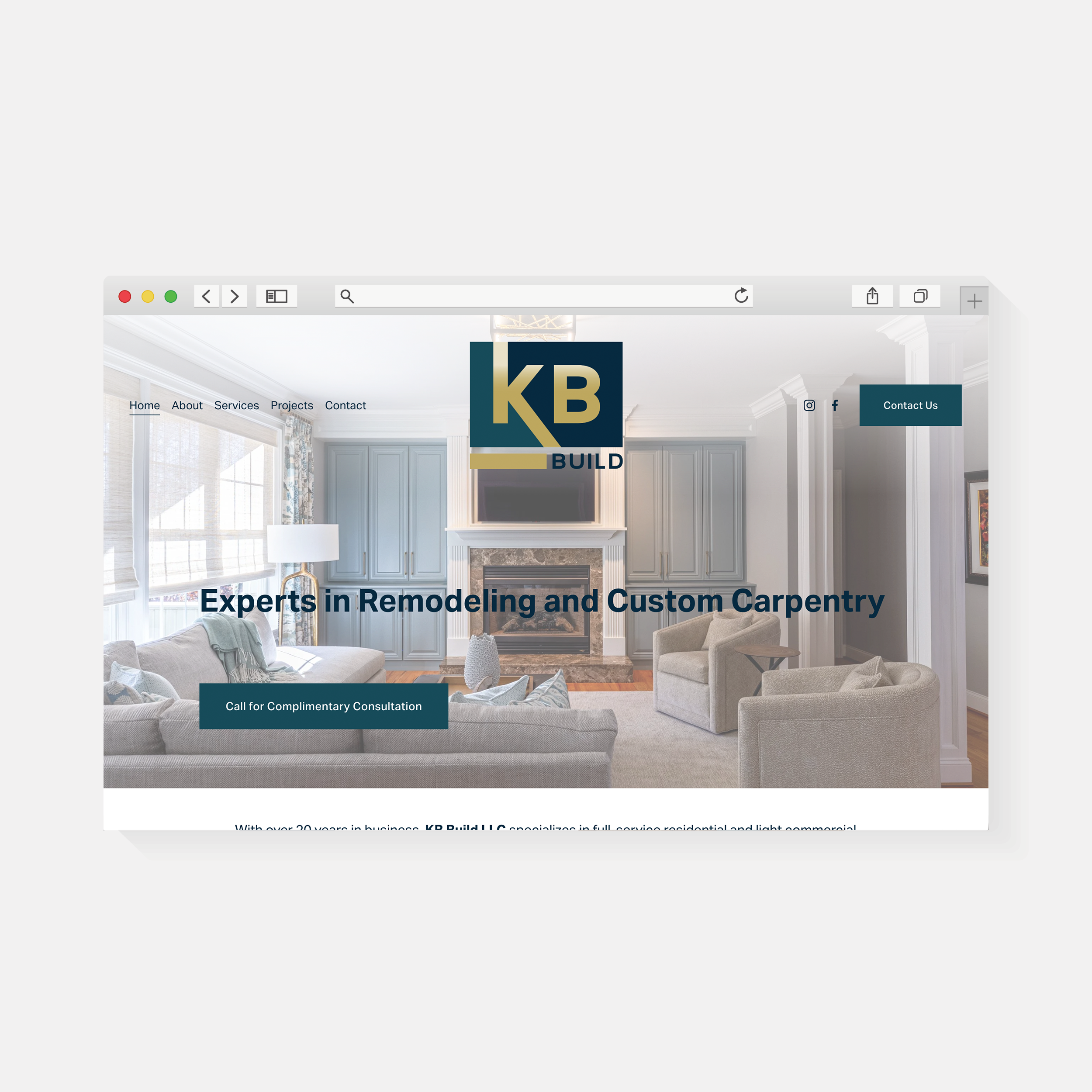 KB Build LLC | Website Design | Amy Archambault Studio