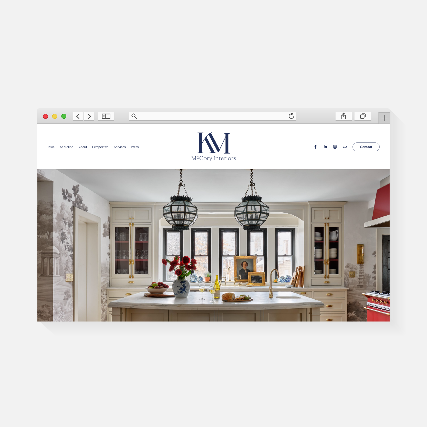 McCory Interiors | Website Design | Amy Archambault Studio