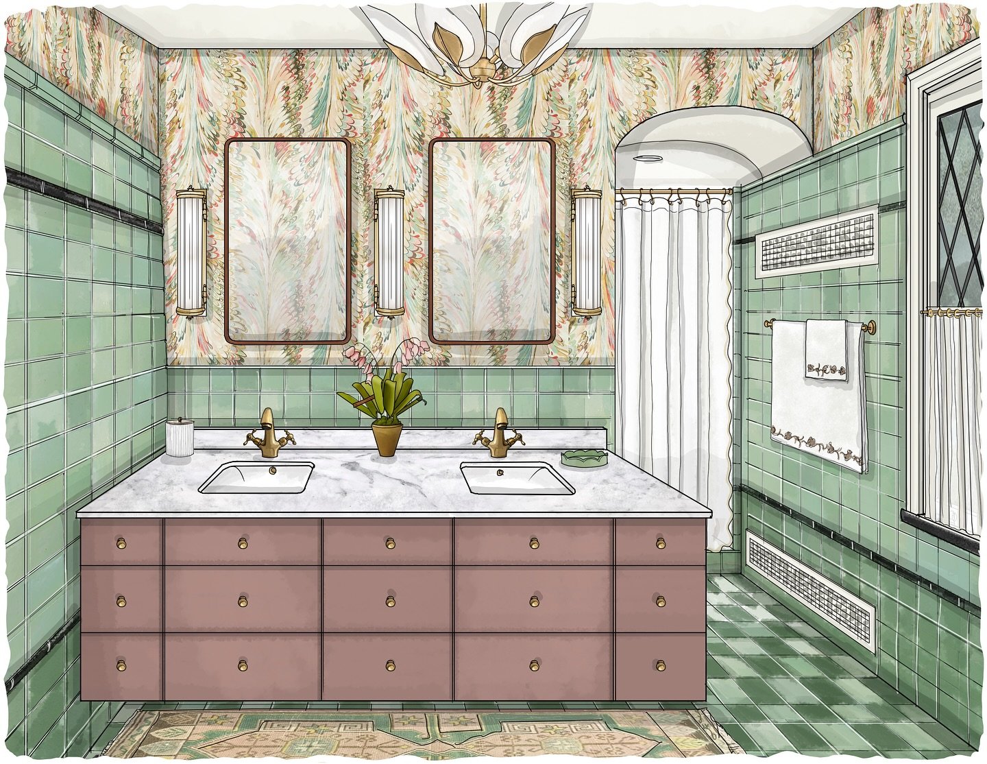 The Home Maker CT @thehomemakerct absolutely wowed us at the JL of Hartford Designer Show House @jlhartfordinc. You must see the before and after on this one&mdash; a true testament to the power of a perfectly curated wallcovering and palette selecti