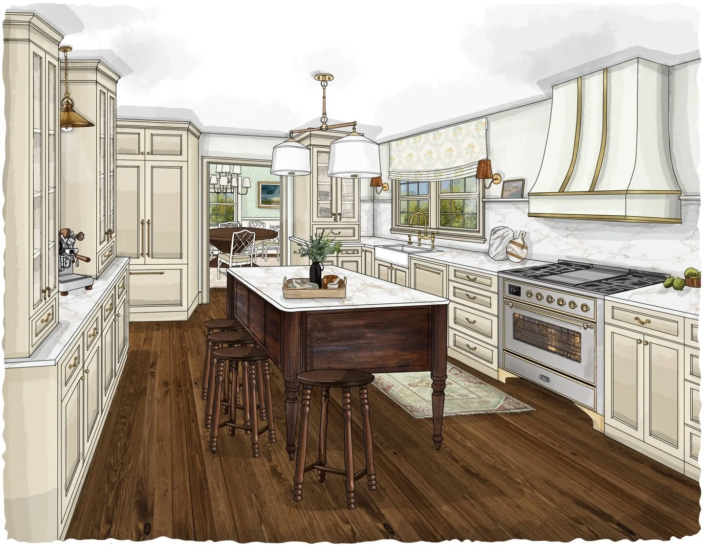 Snowy New England mornings have us leaning into calm, cozy neutrals. This kitchen rendering feels especially right as the fluffy white powder outside mirrors the soft, timeless palette we love bringing to life.

NOW Booking January visuals and counti