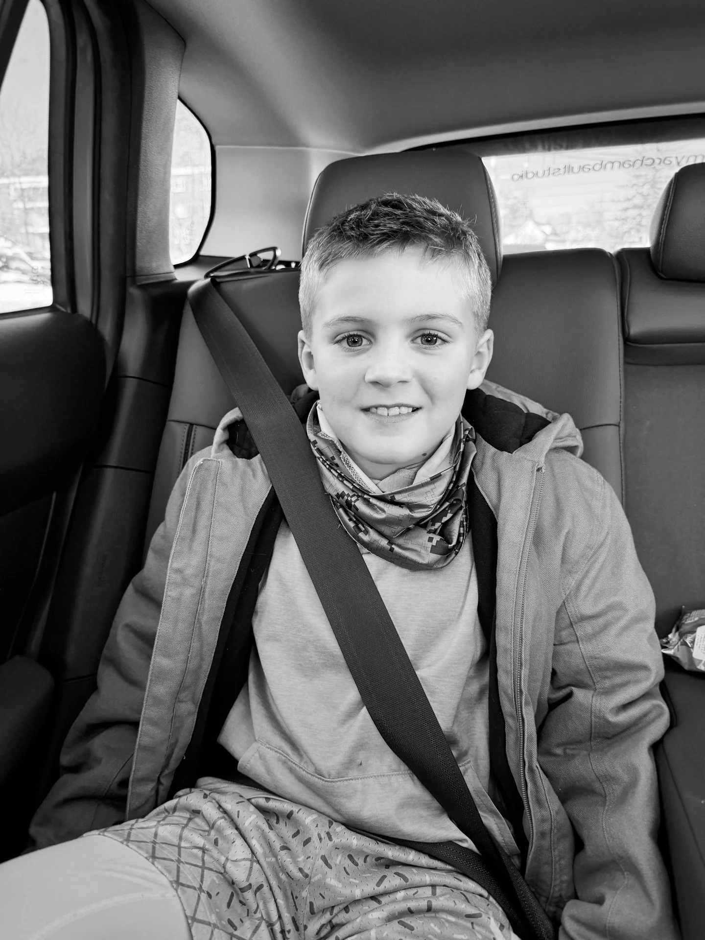 This is 9. 02/08/2017. And, it wouldn&rsquo;t be a birthday without some snow, my boy.

Last Wednesday was transport day&mdash; a change of households, three kids, and all the usual morning chaos. I was scrambling to get everyone fed, packed, and out