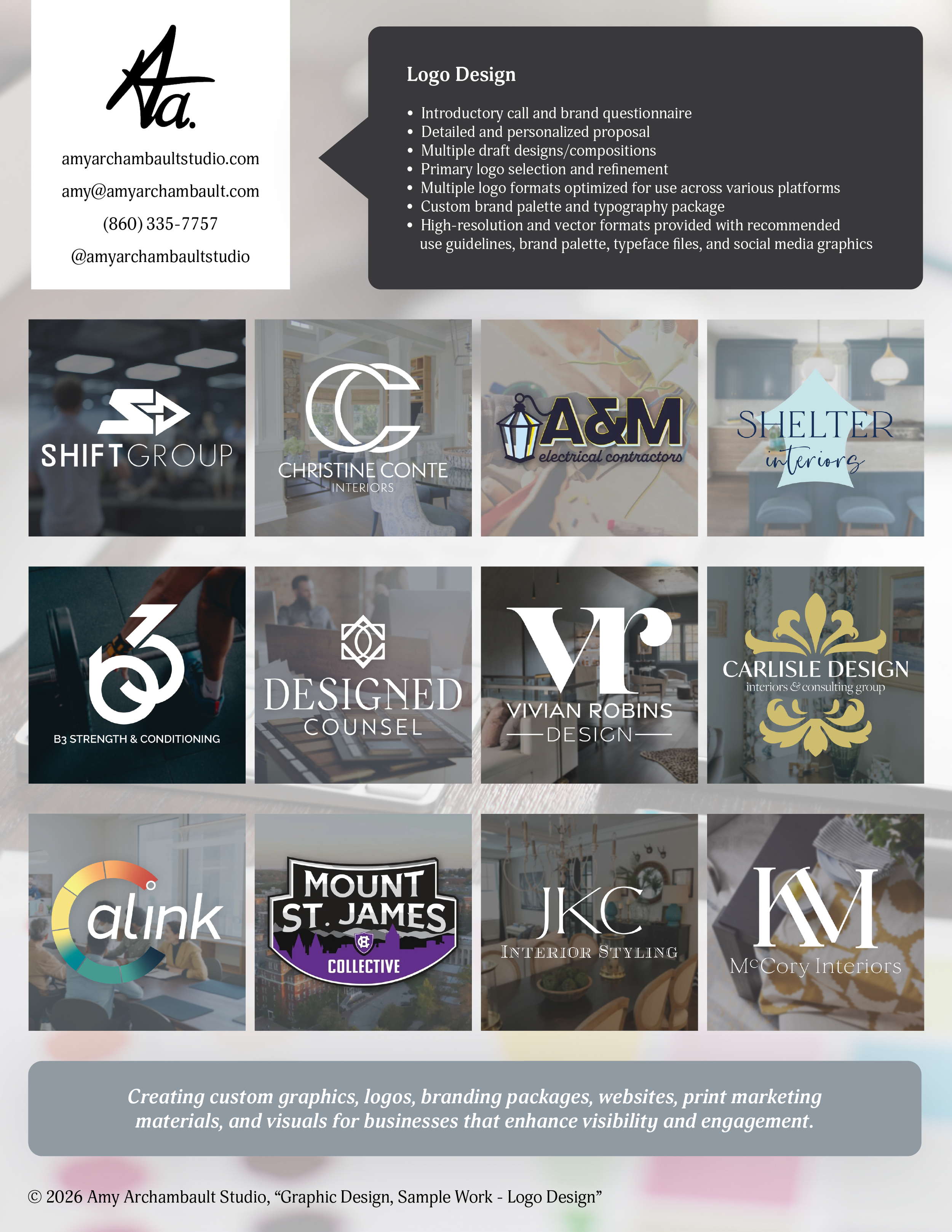 Graphic Design, Sample Logo Work