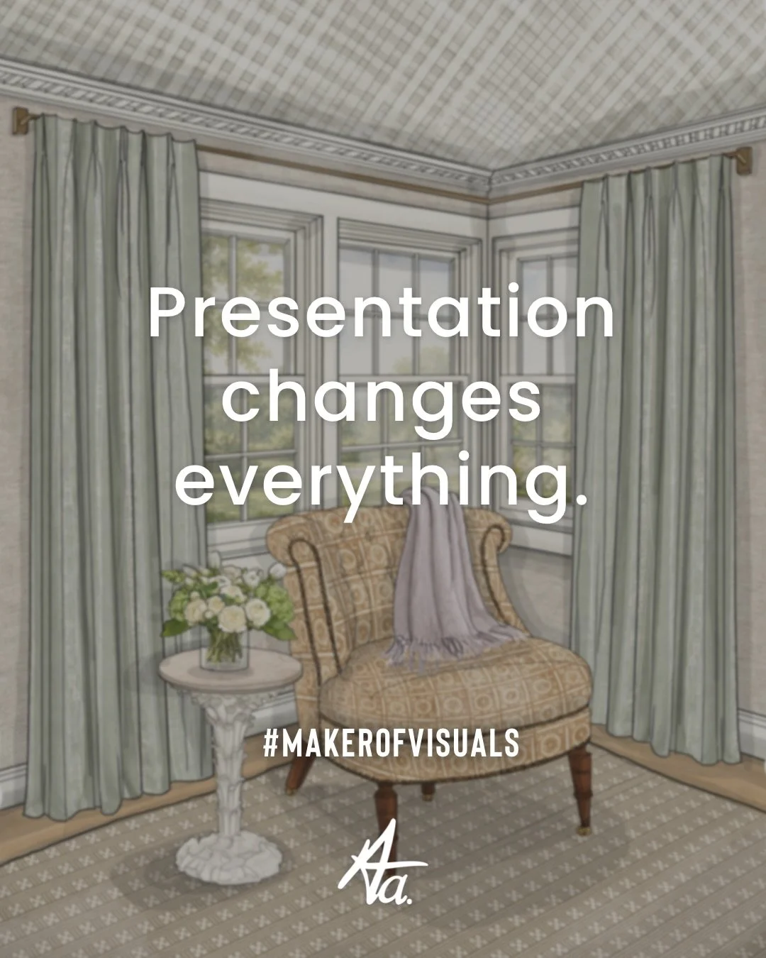 Let&rsquo;s create! Now booking August &rarr; September visuals by email.
.
#renderingartist #interiordesignresource #drawinginteriors #handmade #artistoninstagram