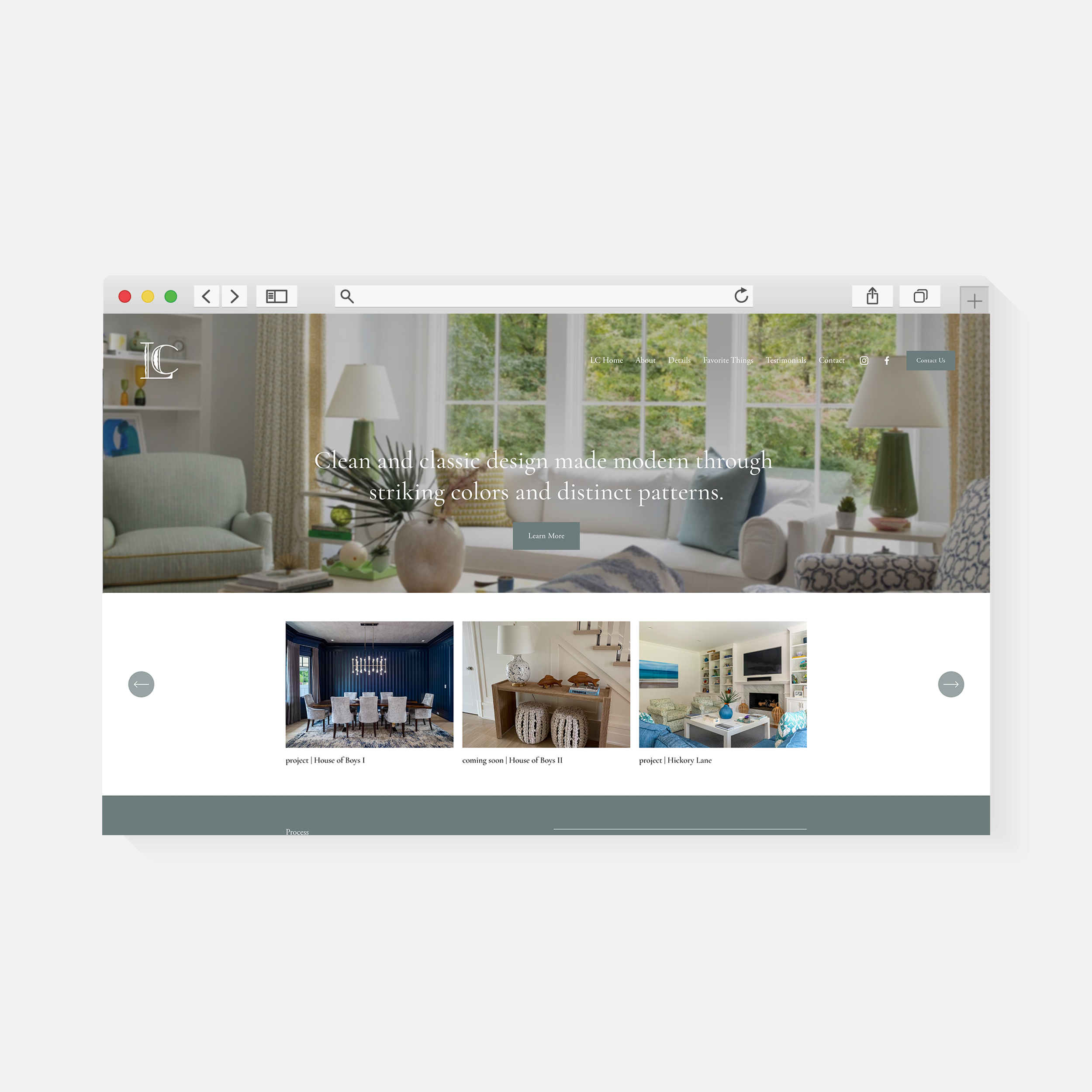 LC Home | Website Design | Amy Archambault Studio
