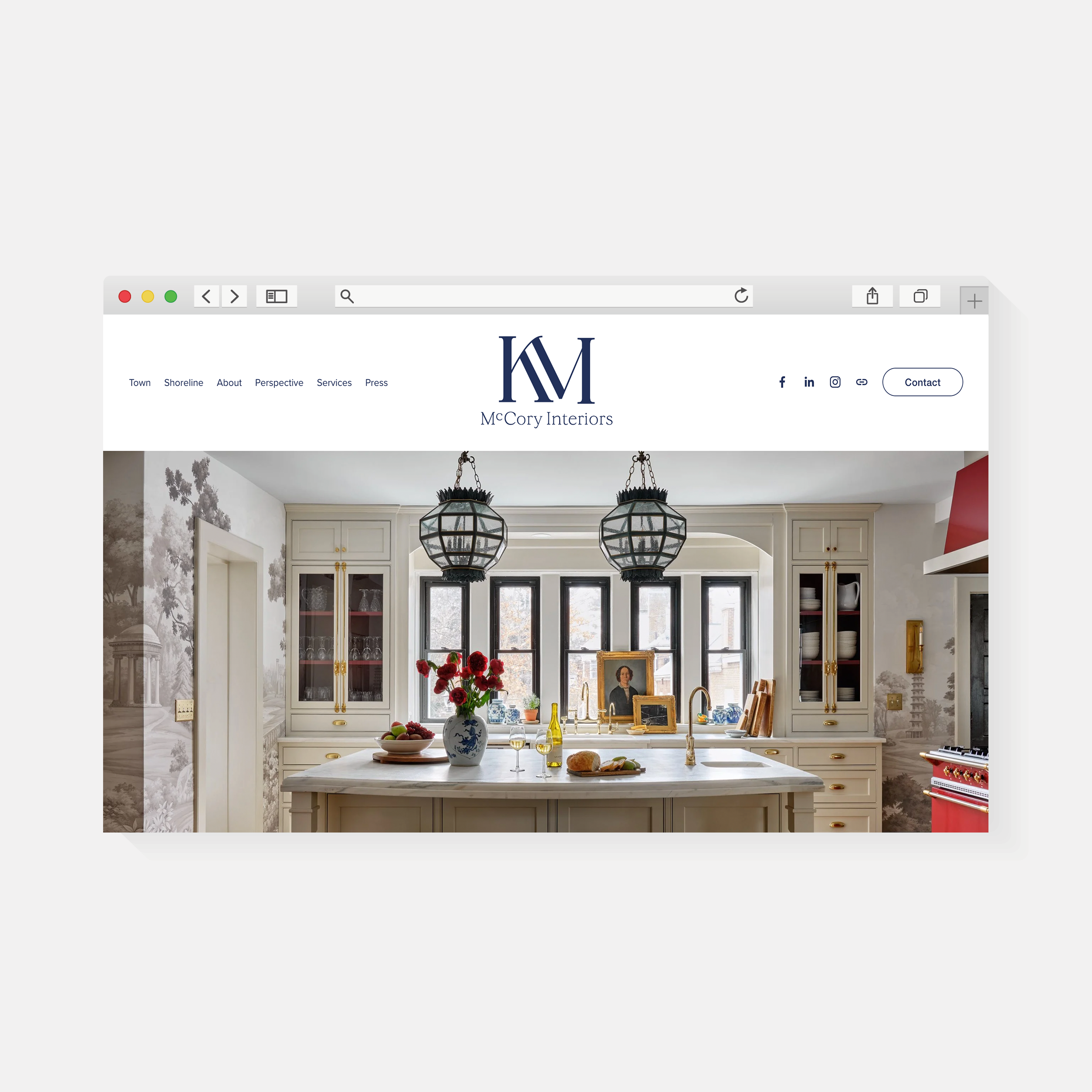 McCory Interiors | Website Design | Amy Archambault Studio