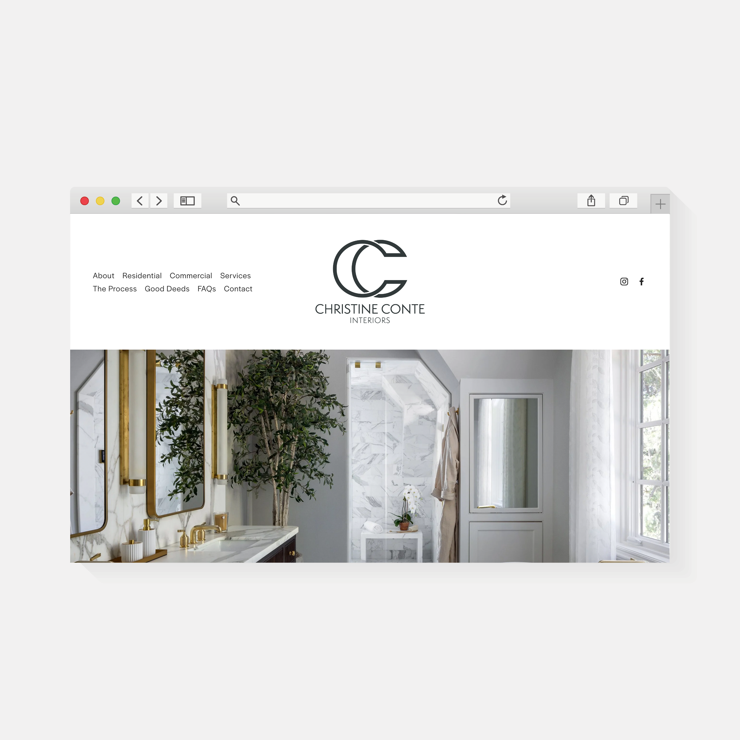 Christine Conte Interiors | Website Design | Amy Archambault Studio