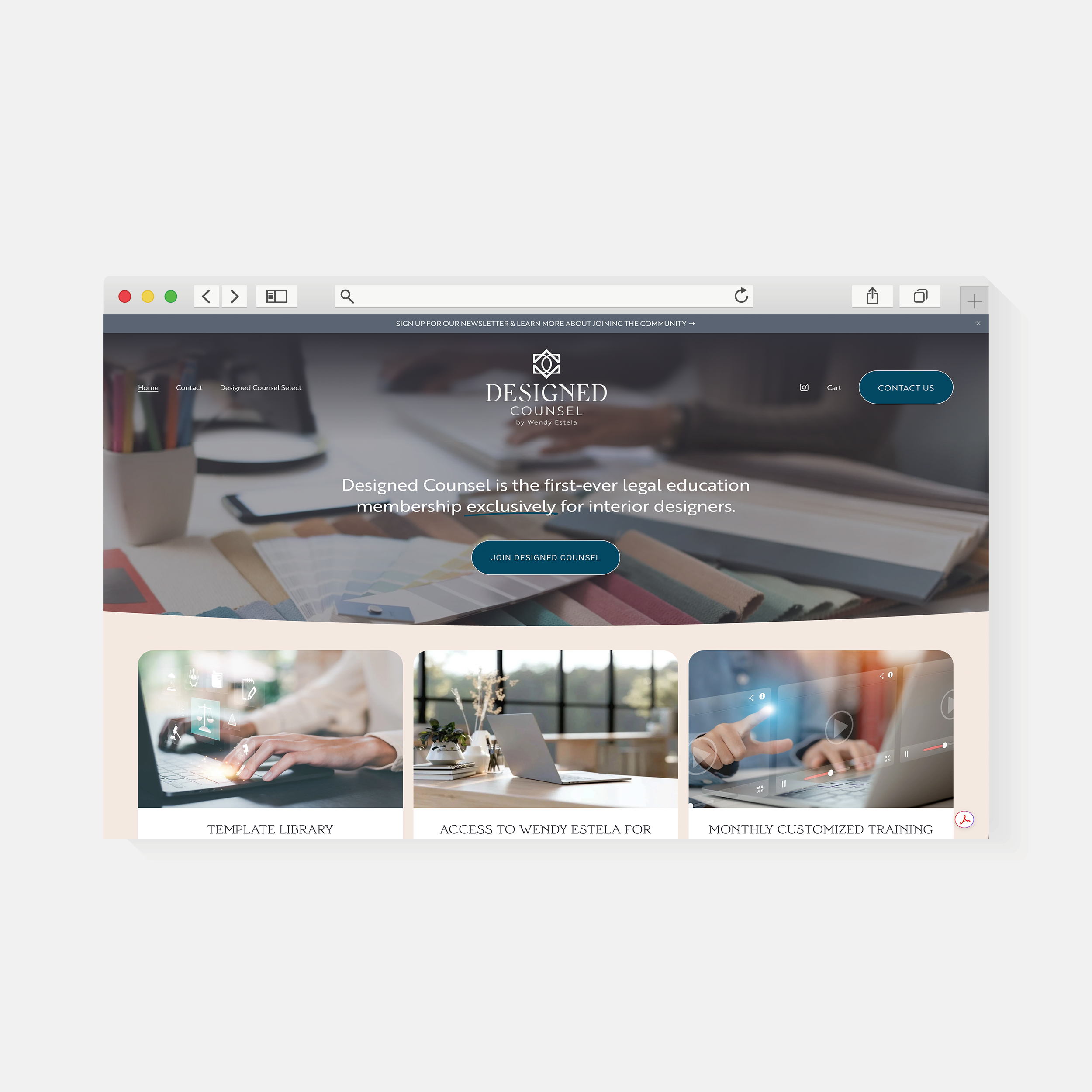 Designed Counsel | Website Design | Amy Archambault Studio