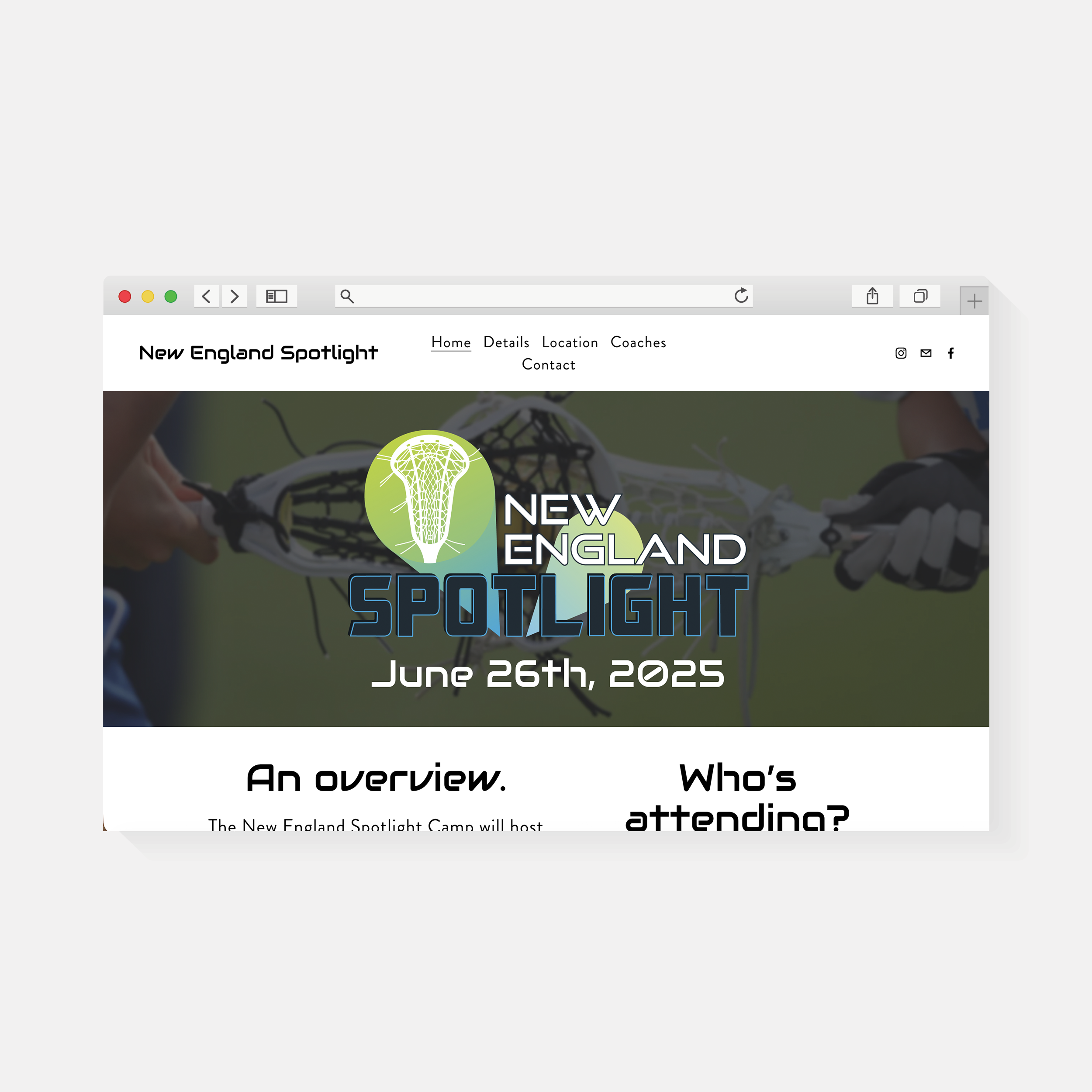 New England Spotlight | Website Design | Amy Archambault Studio