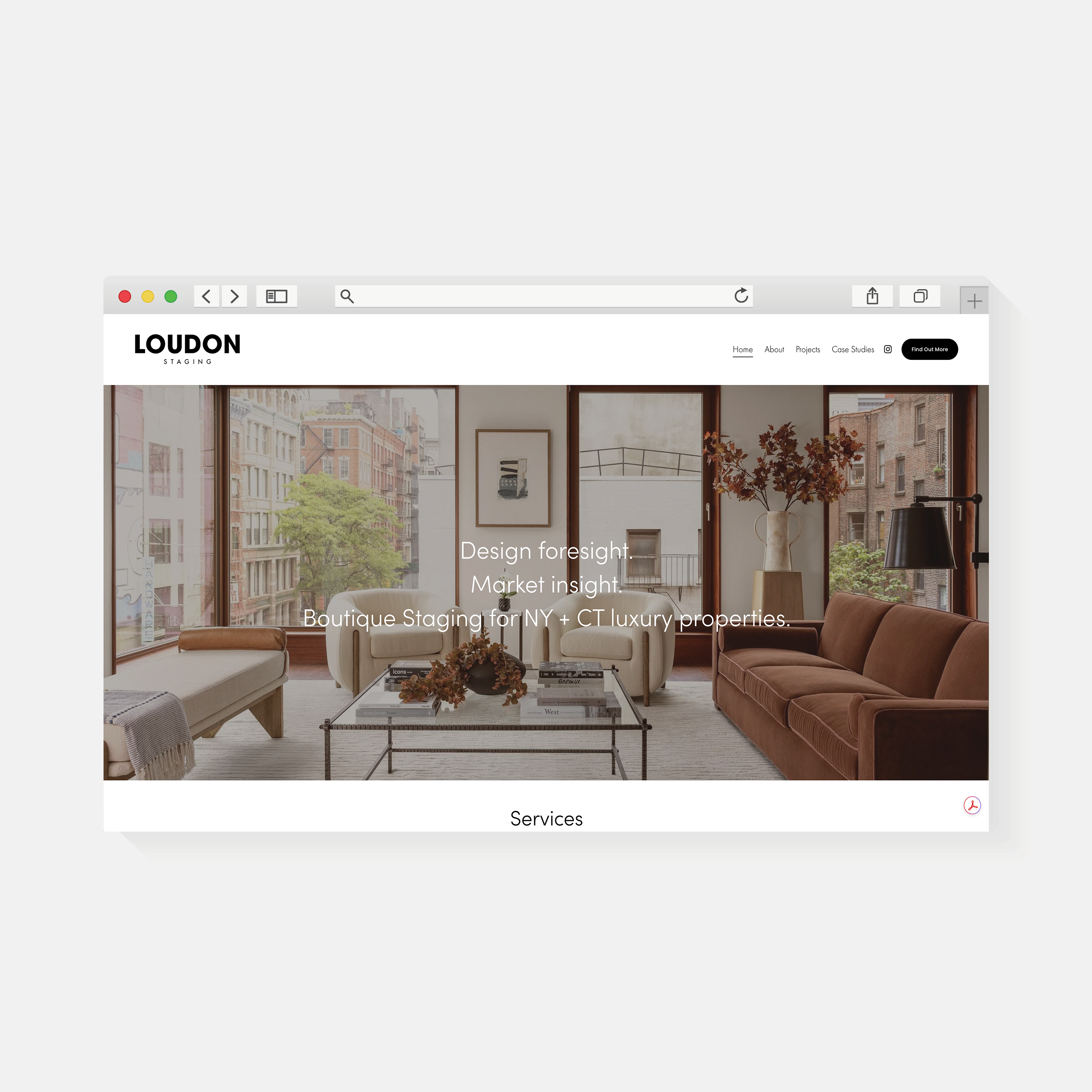 Loudon Staging | Website Design | Amy Archambault Studio
