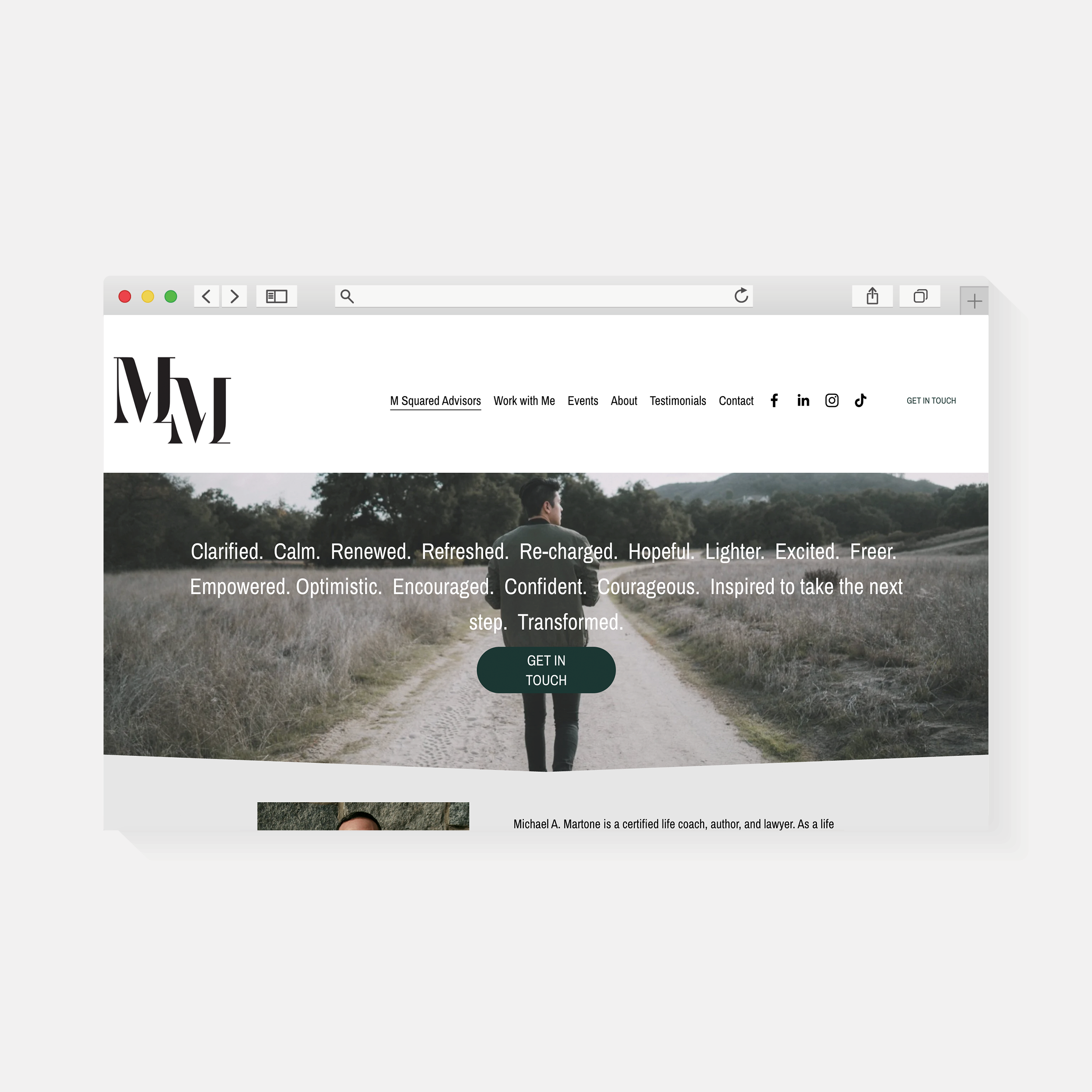 Mike Martone | Website Design | Amy Archambault Studio