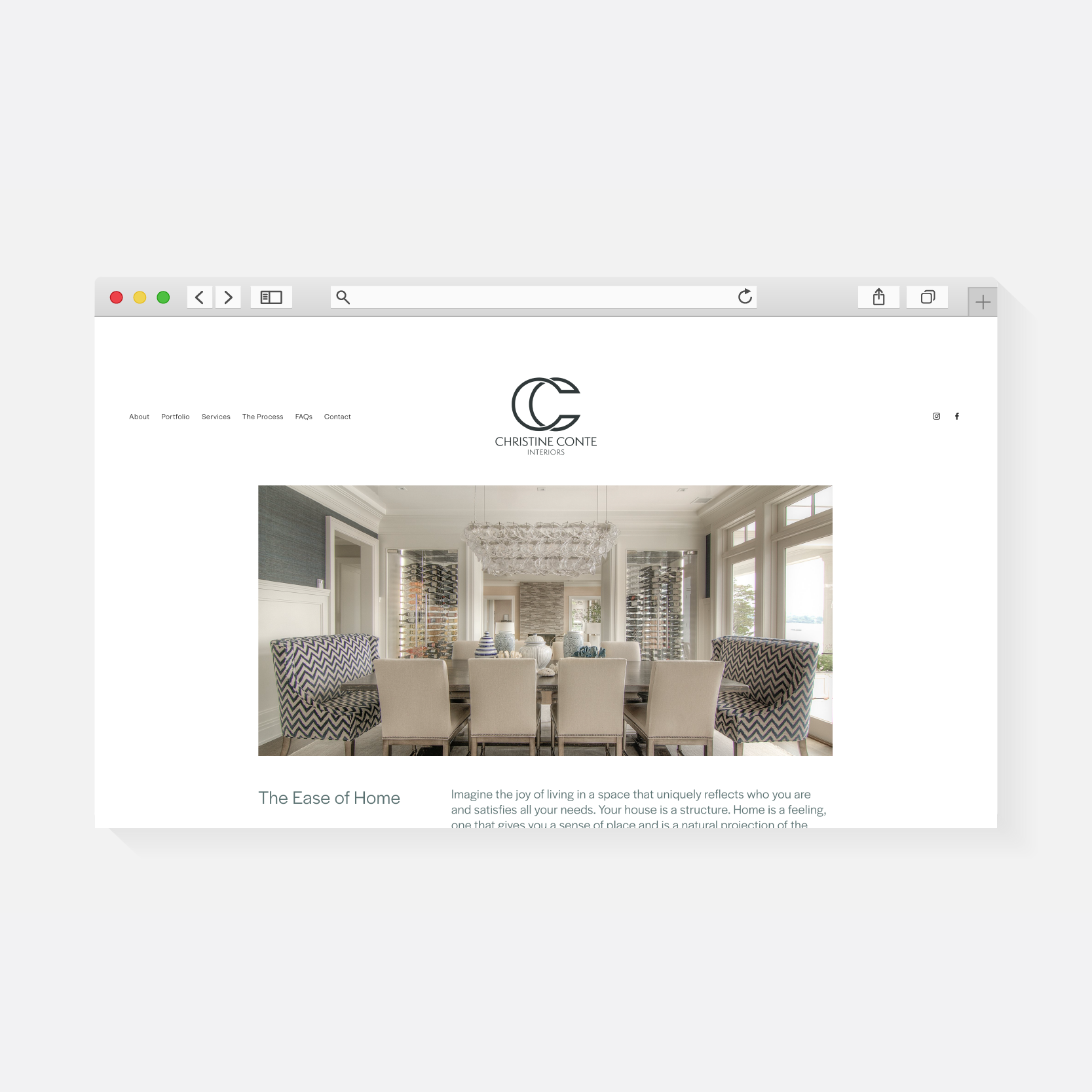 Christine Conte Interiors | Website Design | Amy Archambault Studio
