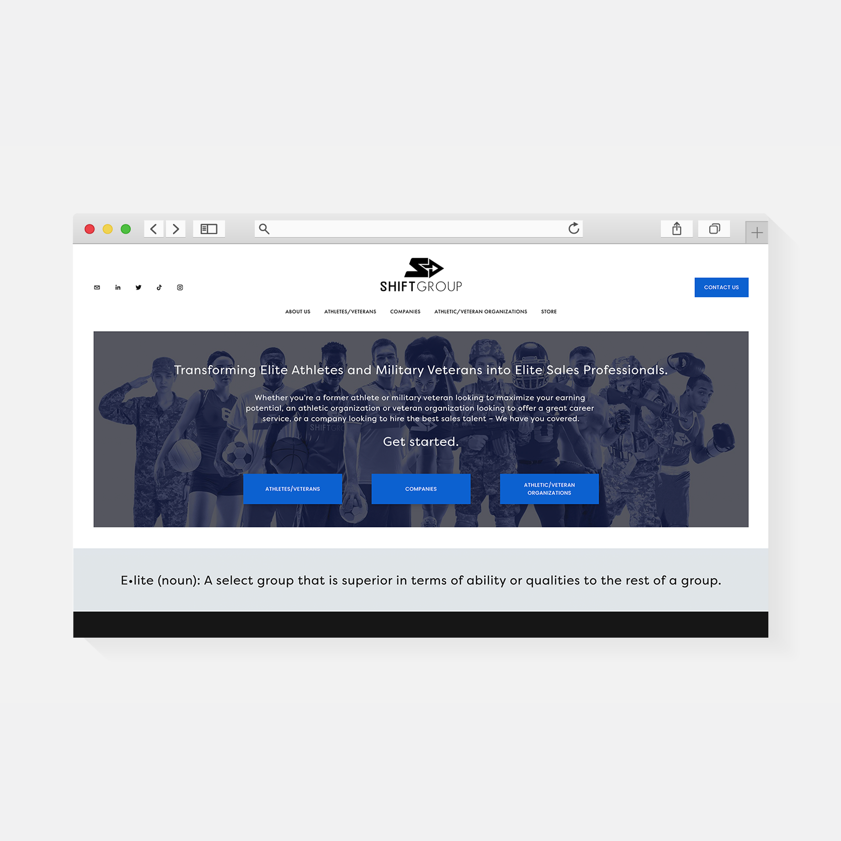 Shift Group | Website Design | Amy Archambault Studio