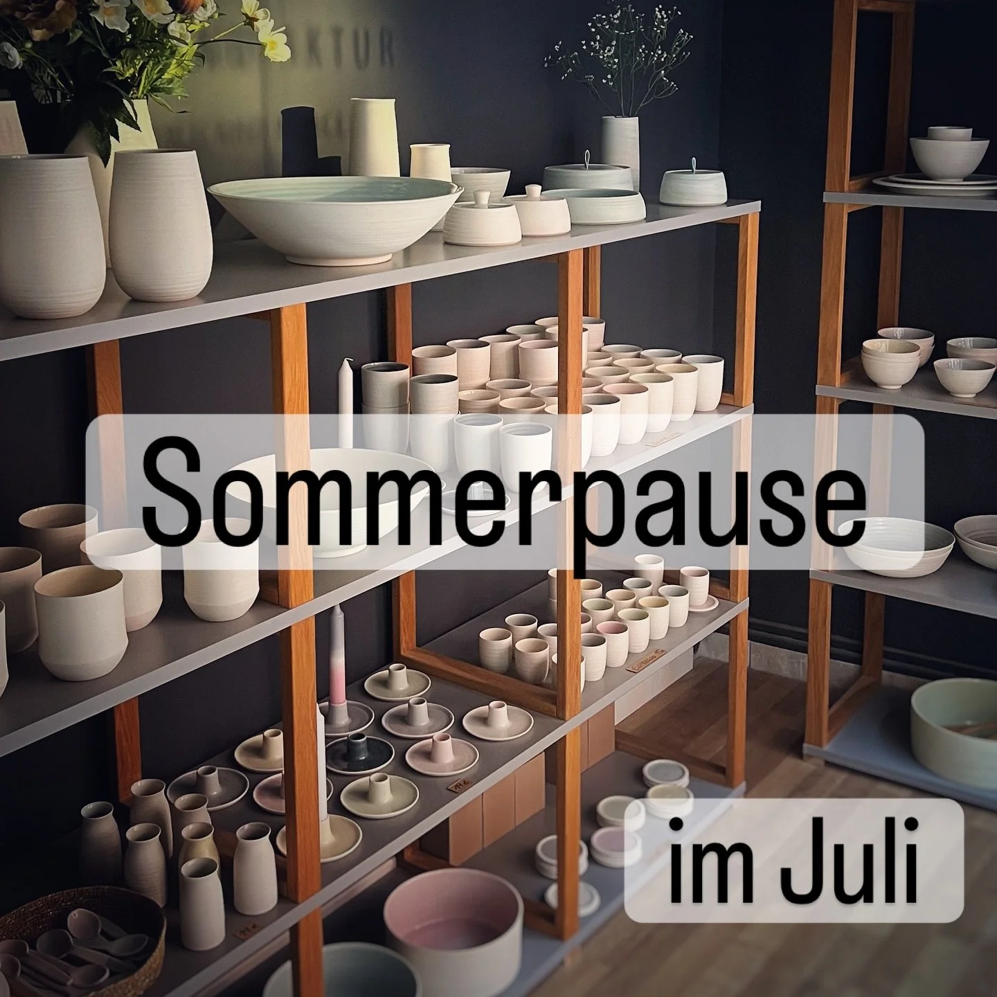 Der LADEN macht im Juli eine SommerPAUSE. Ich werde auf zwei T&ouml;pferm&auml;rkten unterwegs sein und zwischendurch ein bisschen Urlaub machen ☀️🏖️

* 5. + 6. Juli SCHWERINer T&ouml;pfermarkt *
@schweriner_toepfermarkt 

* 26. + 27. Juli JENAer T&