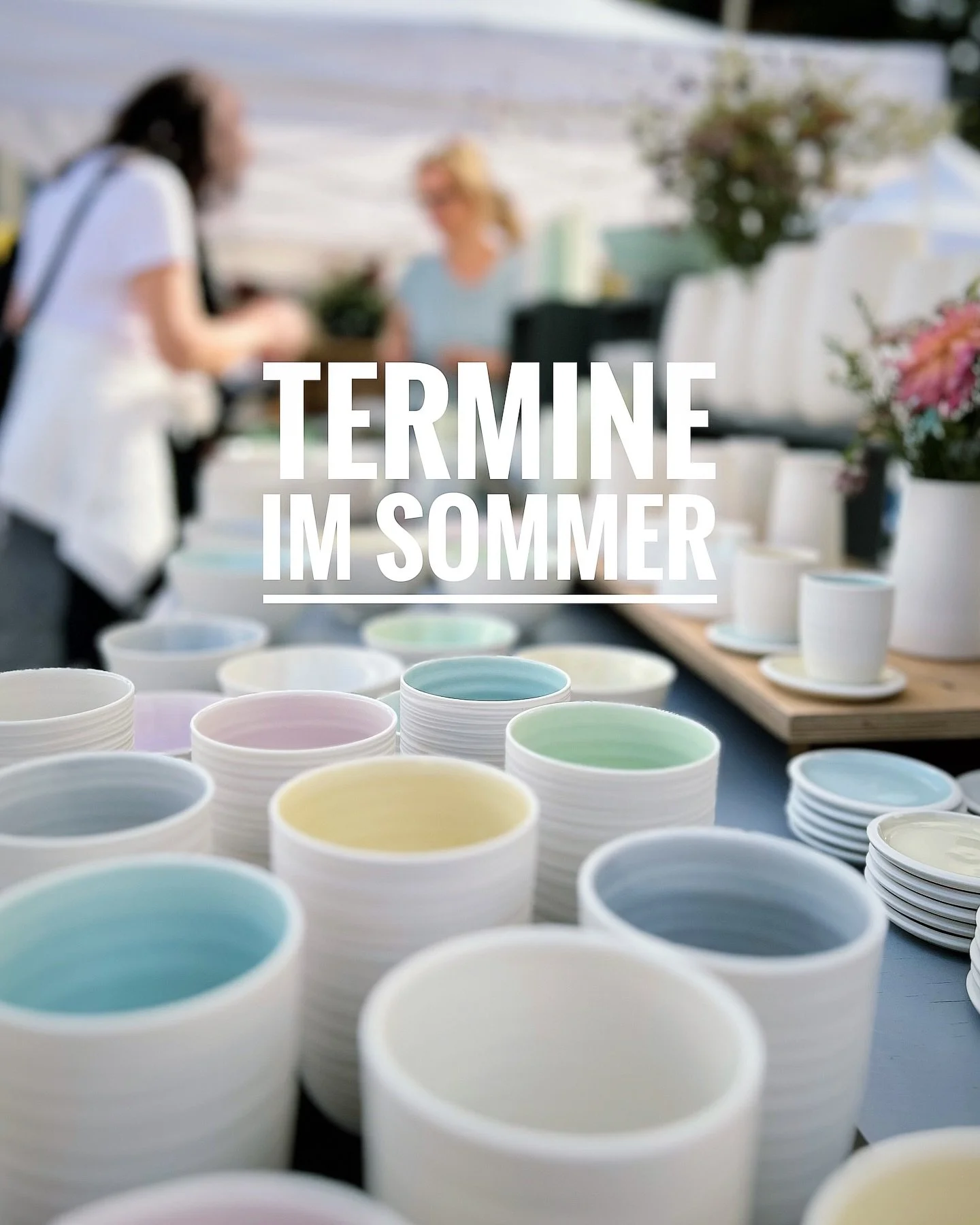 Im Sommer komme ich mit meinem Porzellan auf diese sch&ouml;nen Keramikm&auml;rkte:

&bull; 13./14. Juni - Keramikmarkt LEIPZIG im Grassi
@grassimak @terrarossaleipzig 

&bull; 4./5. Juli - SCHWERINer T&ouml;pfermarkt
@schweriner_toepfermarkt 

&bull