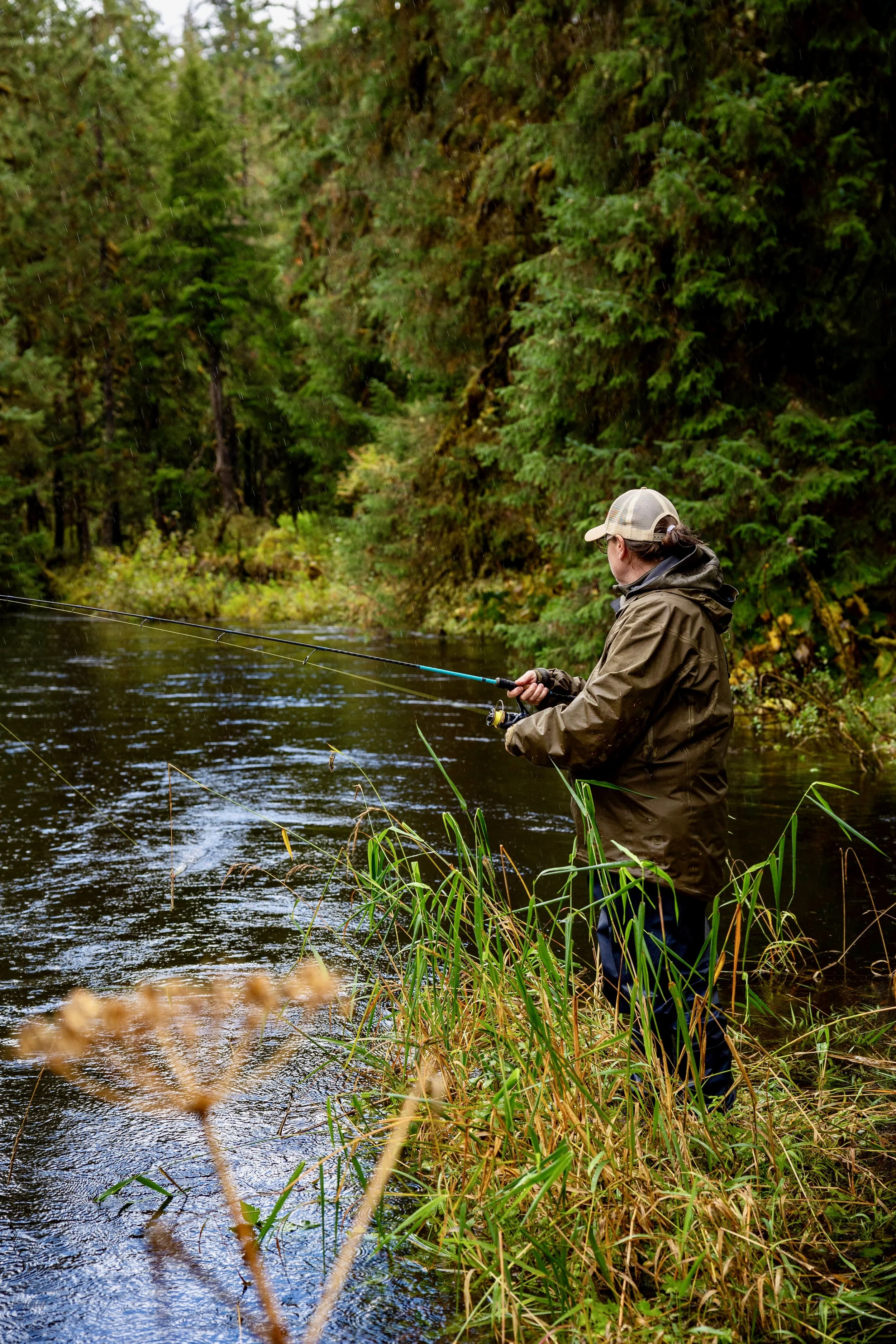 freshwater fishing in the remote Tongass National Forest with Chrome Chasers Lodge