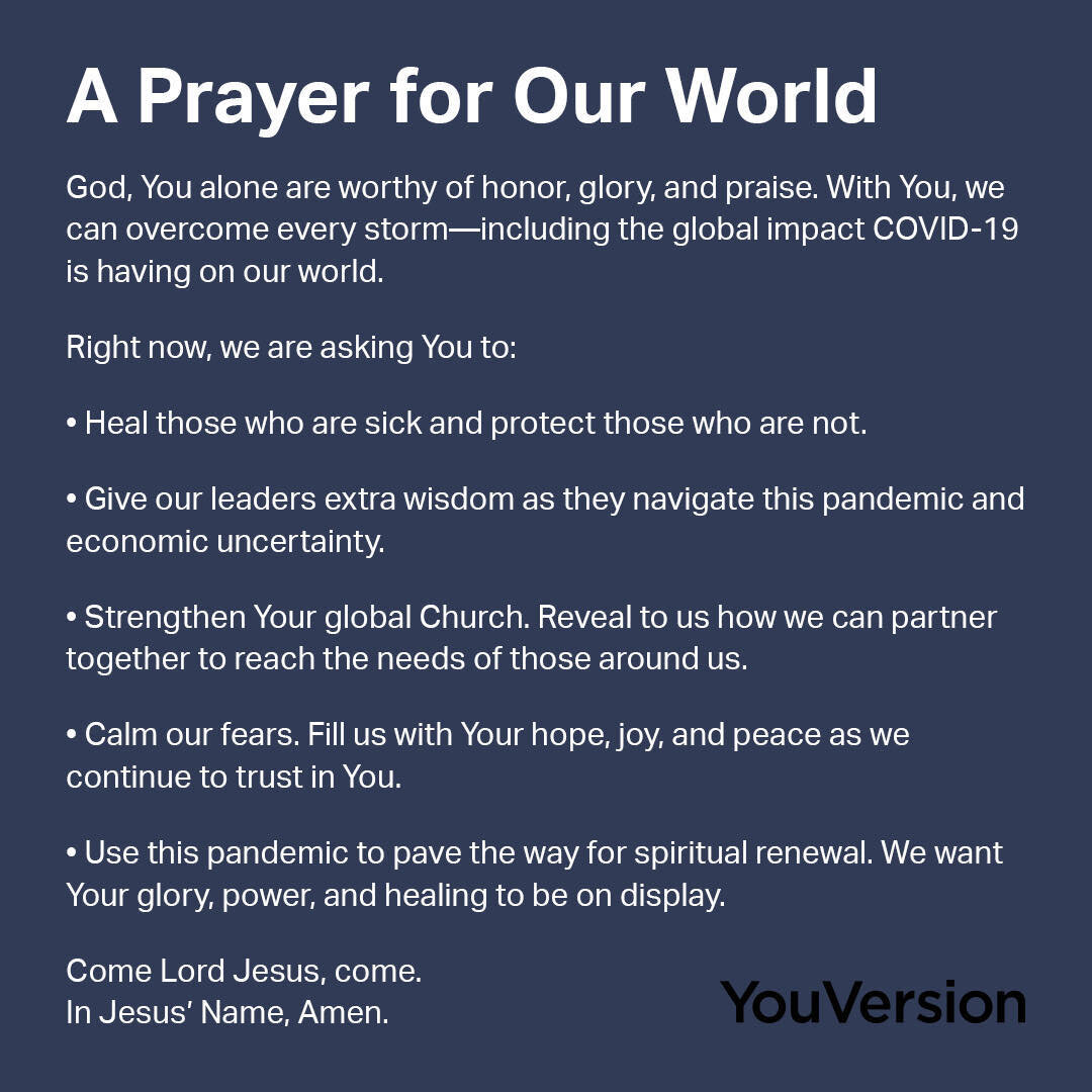 I like this youversion prayer they&rsquo;ve added.