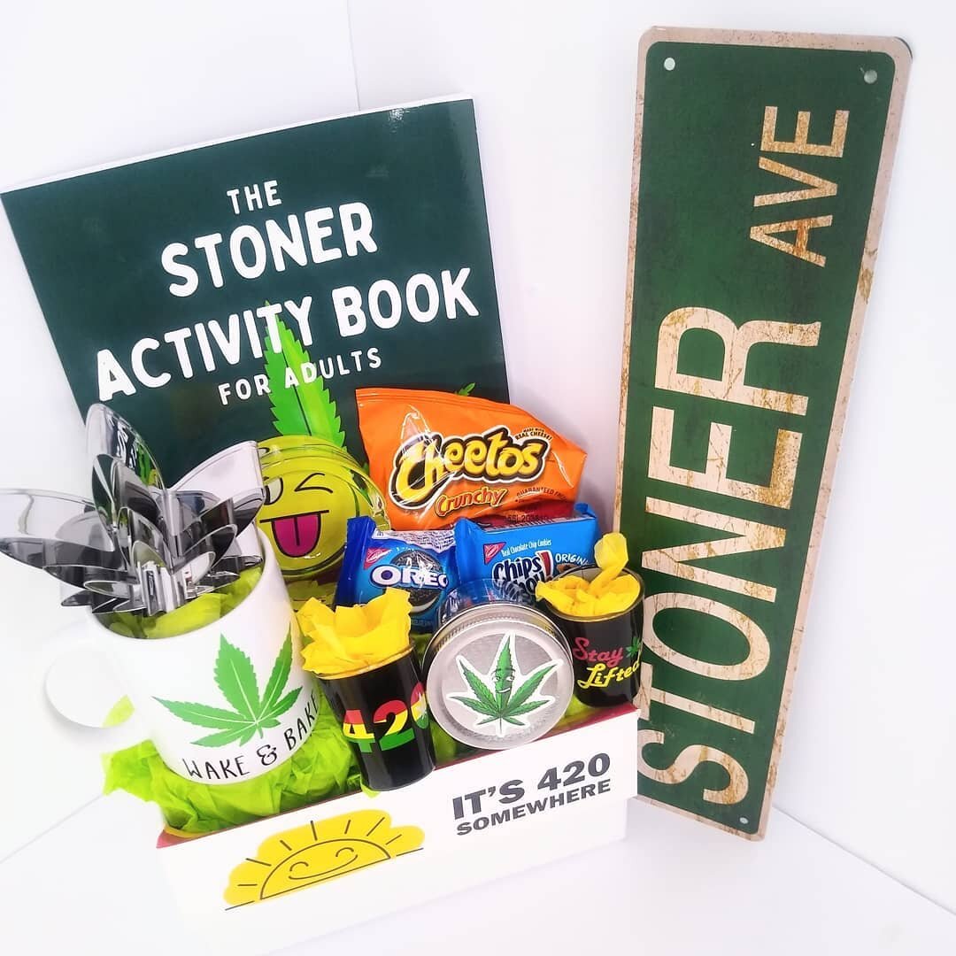 Asked and received ☺️🤪

In celebration of 4/20 let  Kreative Kreations customize a gift box or baskets for that special &quot;Stoner&quot; in your life🤪

All boxes and baskets are customized at your request...we specialize in bringing all Kreations
