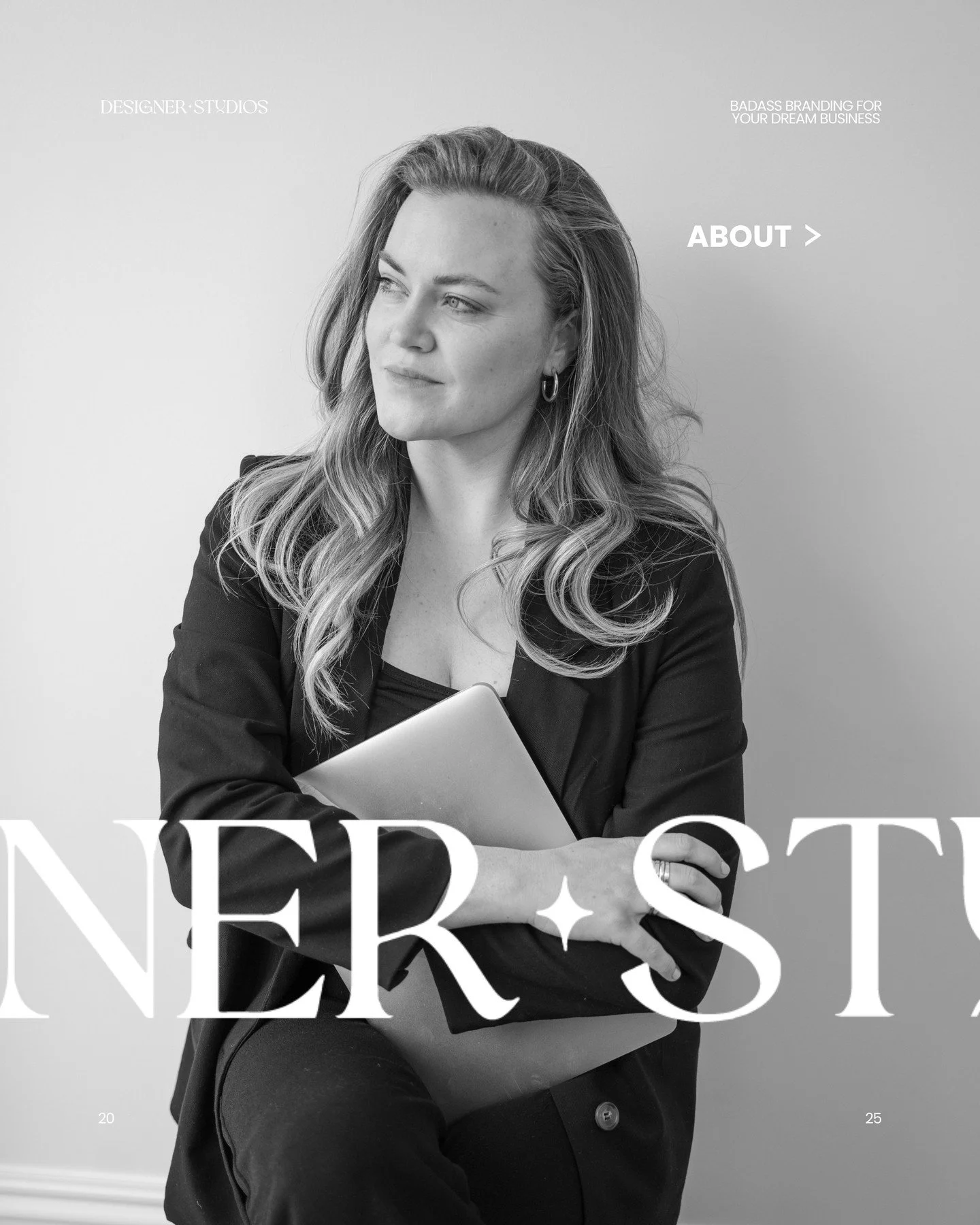 Hey, I&rsquo;m Caitlin 👋⁠
Designer, business owner, and the creative heart behind Designer Studios.⁠
⁠
I started this studio because I wanted two things:⁠
✨ The freedom to raise my kids on my own terms⁠
✨ And the chance to do what I love&mdash;helpi