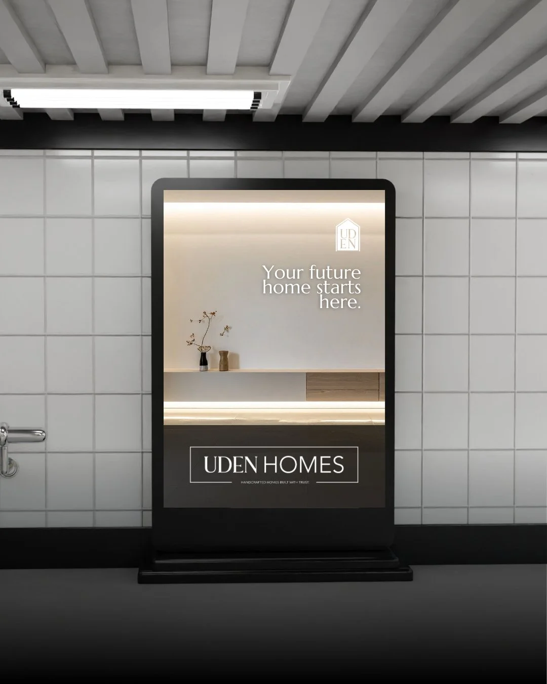 Proud to introduce UDEN HOMES @udenhomes⁠
A brand built on craftsmanship, family values, and homes made to last.⁠
⁠
We worked closely with Robbie and Kees to design the full brand identity and website, creating something simple, timeless, and profess
