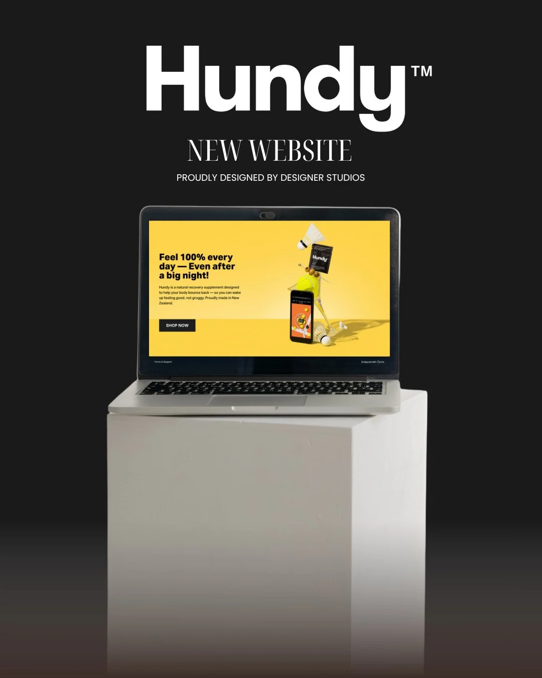 WEBSITE REFRESH COMPLETE FOR HUNDY ✨⁠
⁠
We kicked off 2026 with a full website refresh for @hundy.nz &mdash; and what a project to start the year.⁠
⁠
Hundy came to us needing more than just a visual upgrade.⁠
Their website wasn&rsquo;t clearly explai